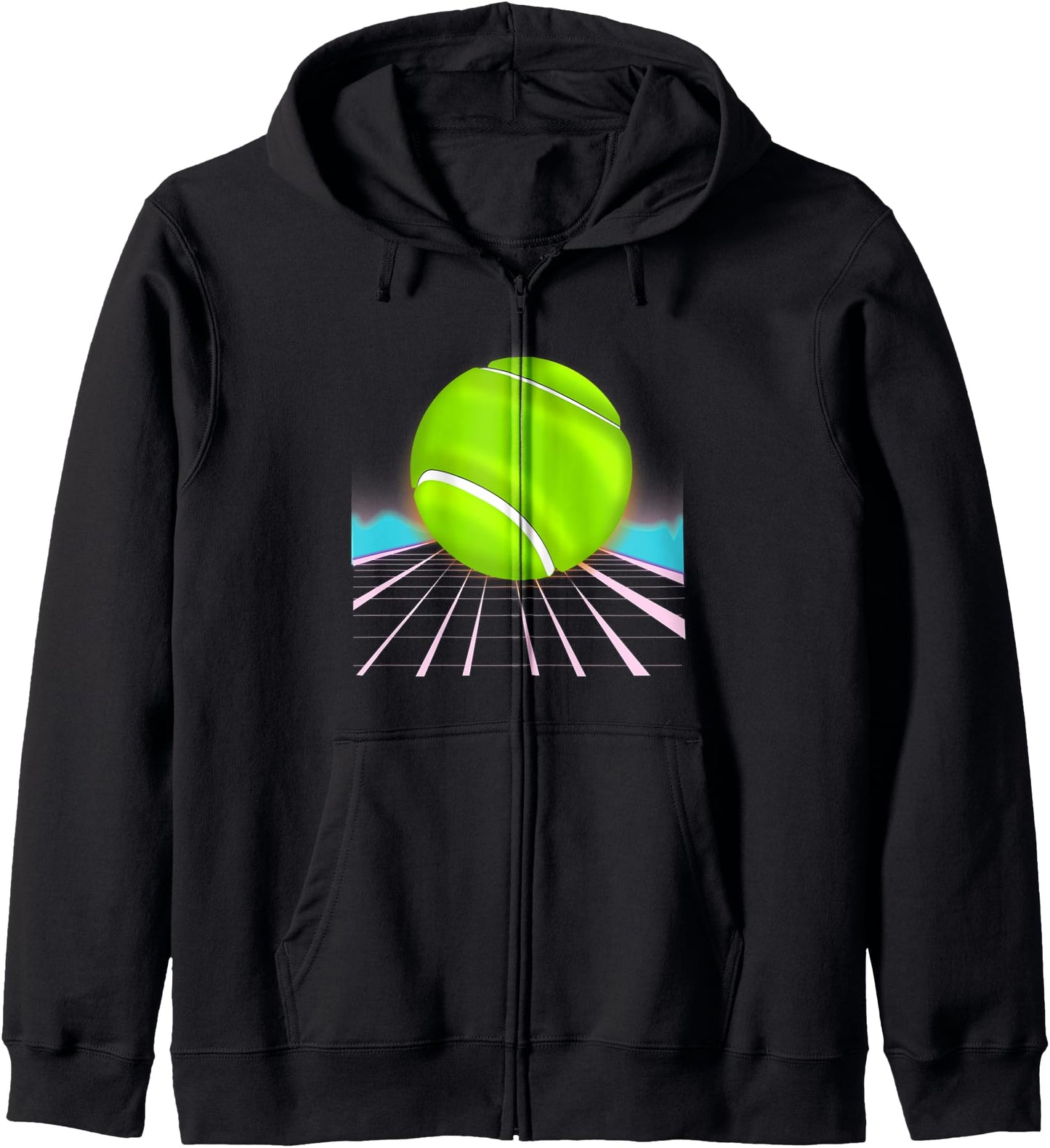 Tennis Vaporwave Glitch Aesthetic Japan Anime Hoodie
