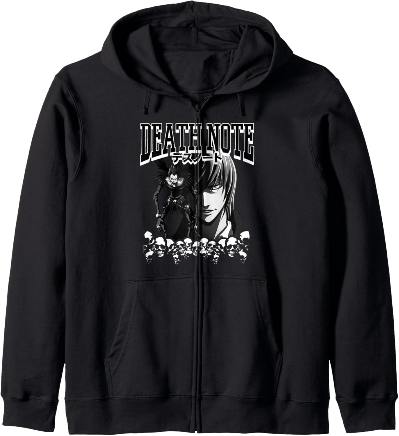 Death Note Athletic Logo Ryuk and Light Anime Hoodie