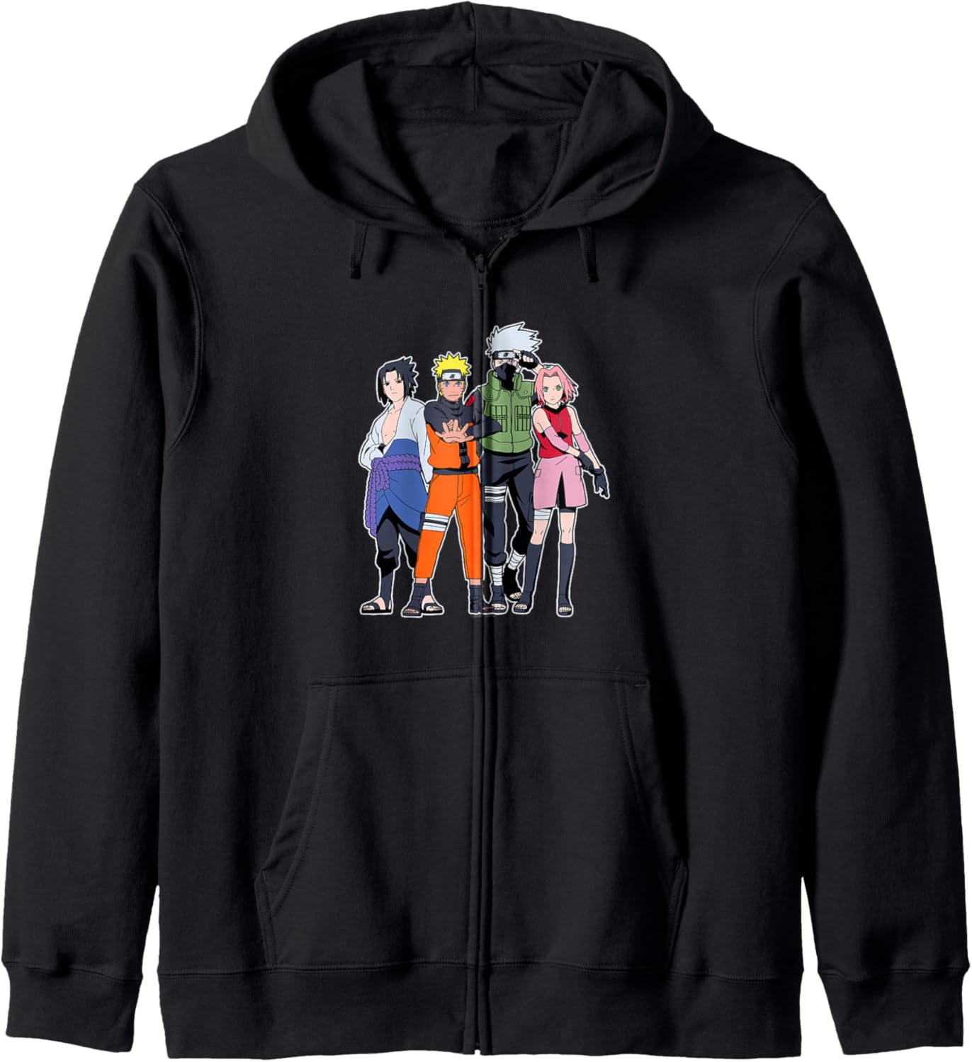 Naruto Shippuden Team 7 Group Anime Zip Hoodie
