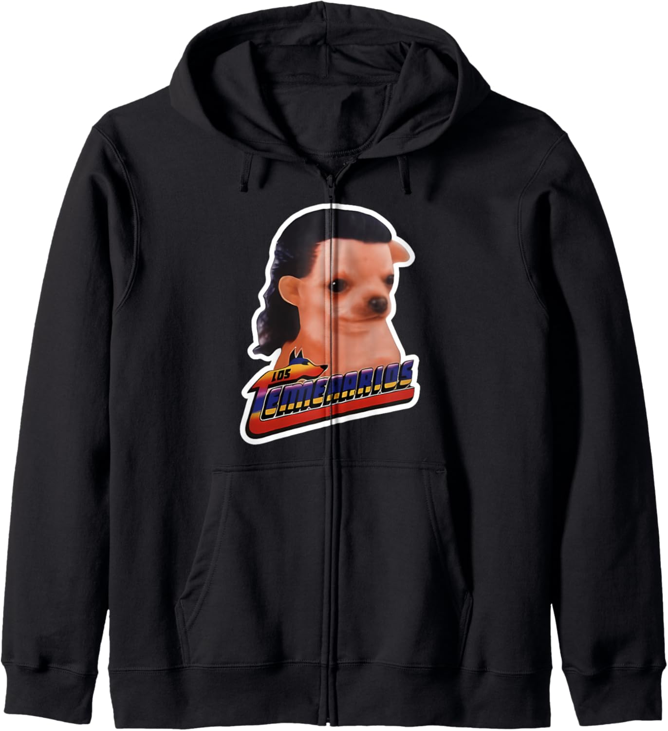 Funny Los Temerarios Dog Chihuahua Zip Hoodie