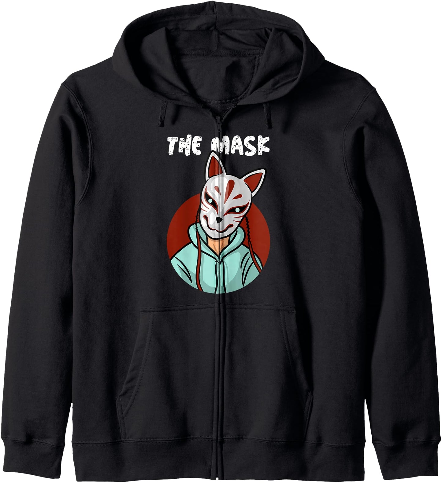 Kitsune the Japanese Nine Tailed Fox Zip Hoodie