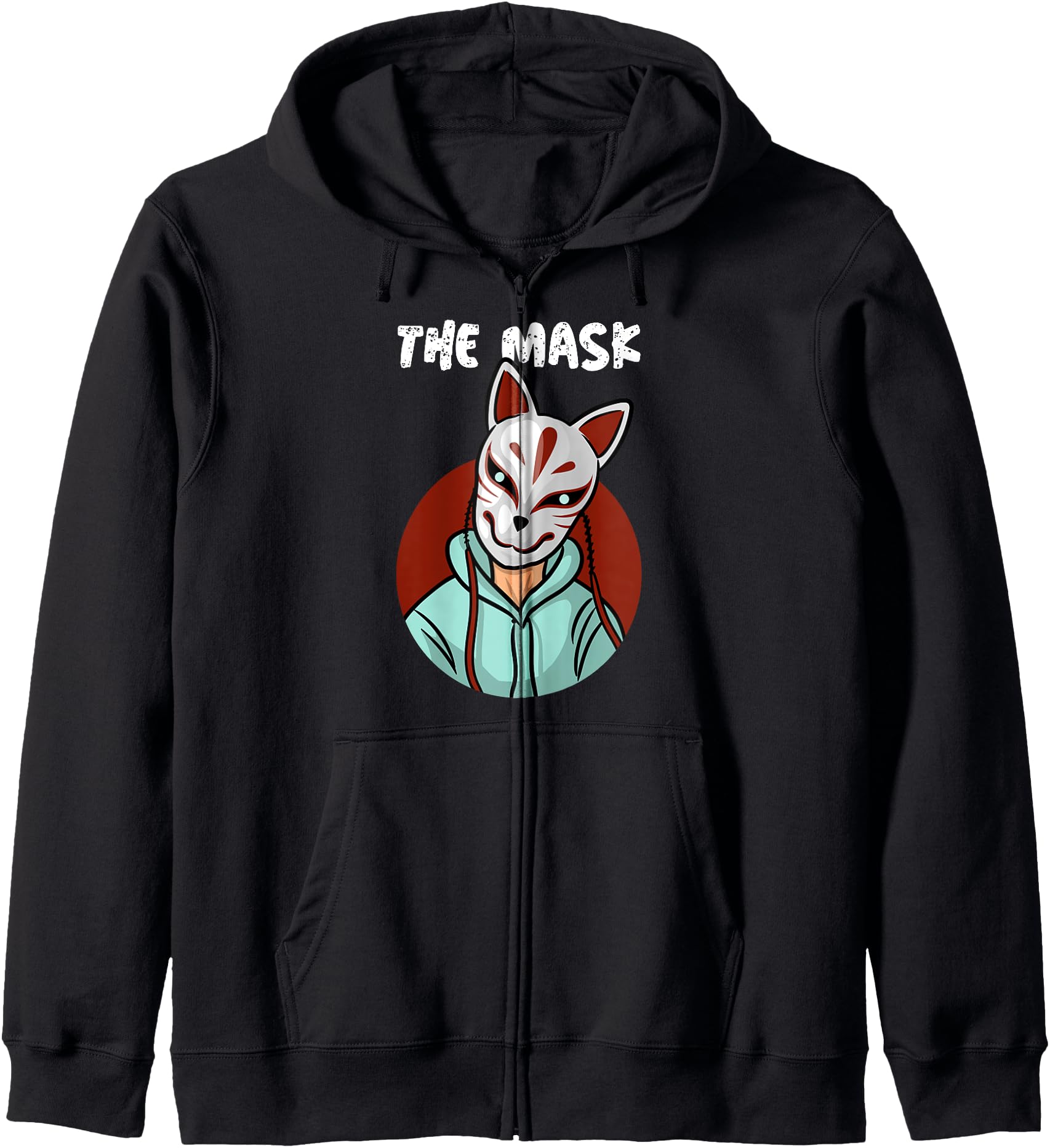 Kitsune the Japanese Nine Tailed Fox Zip Hoodie
