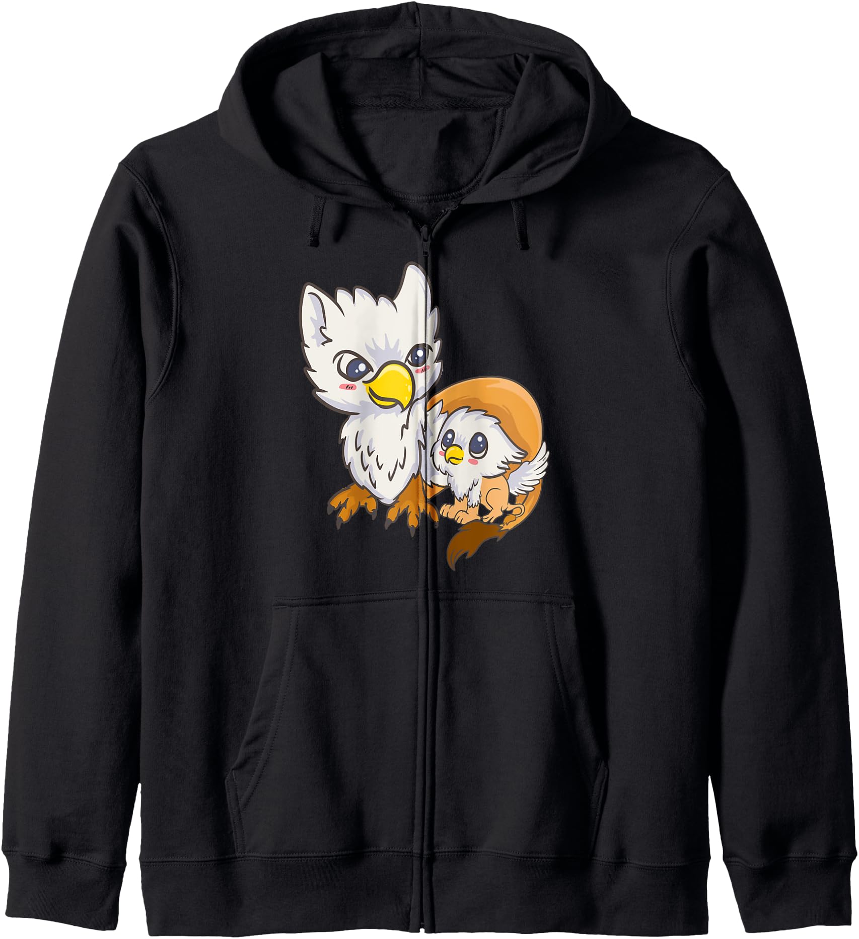 Sweet Gryphon Family Birds - Cute Kawaii Anime Japanese Hoodie