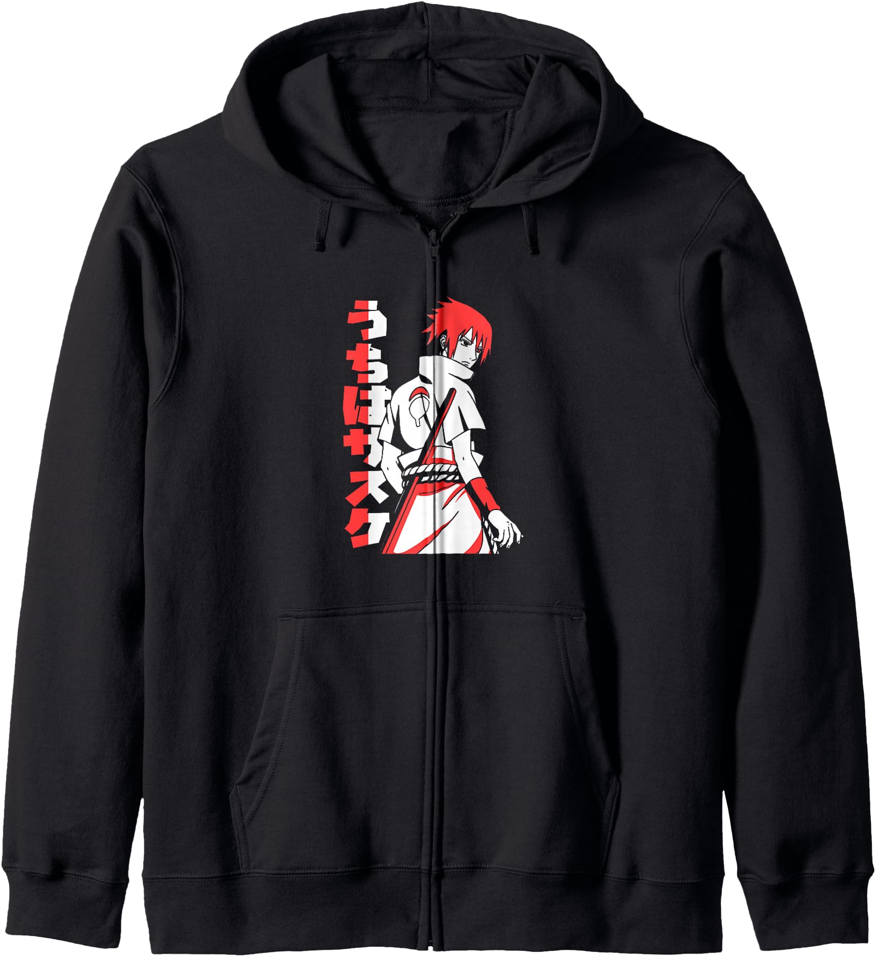 Naruto Shippuden Sasuke Uchiha Two Tone Anime Hoodie