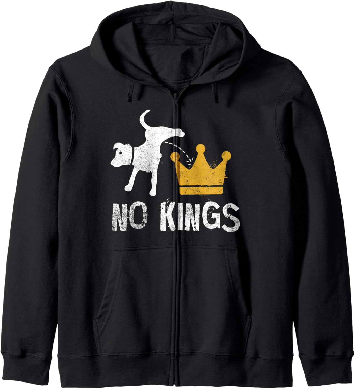 No Kings Dog Zip Hoodie