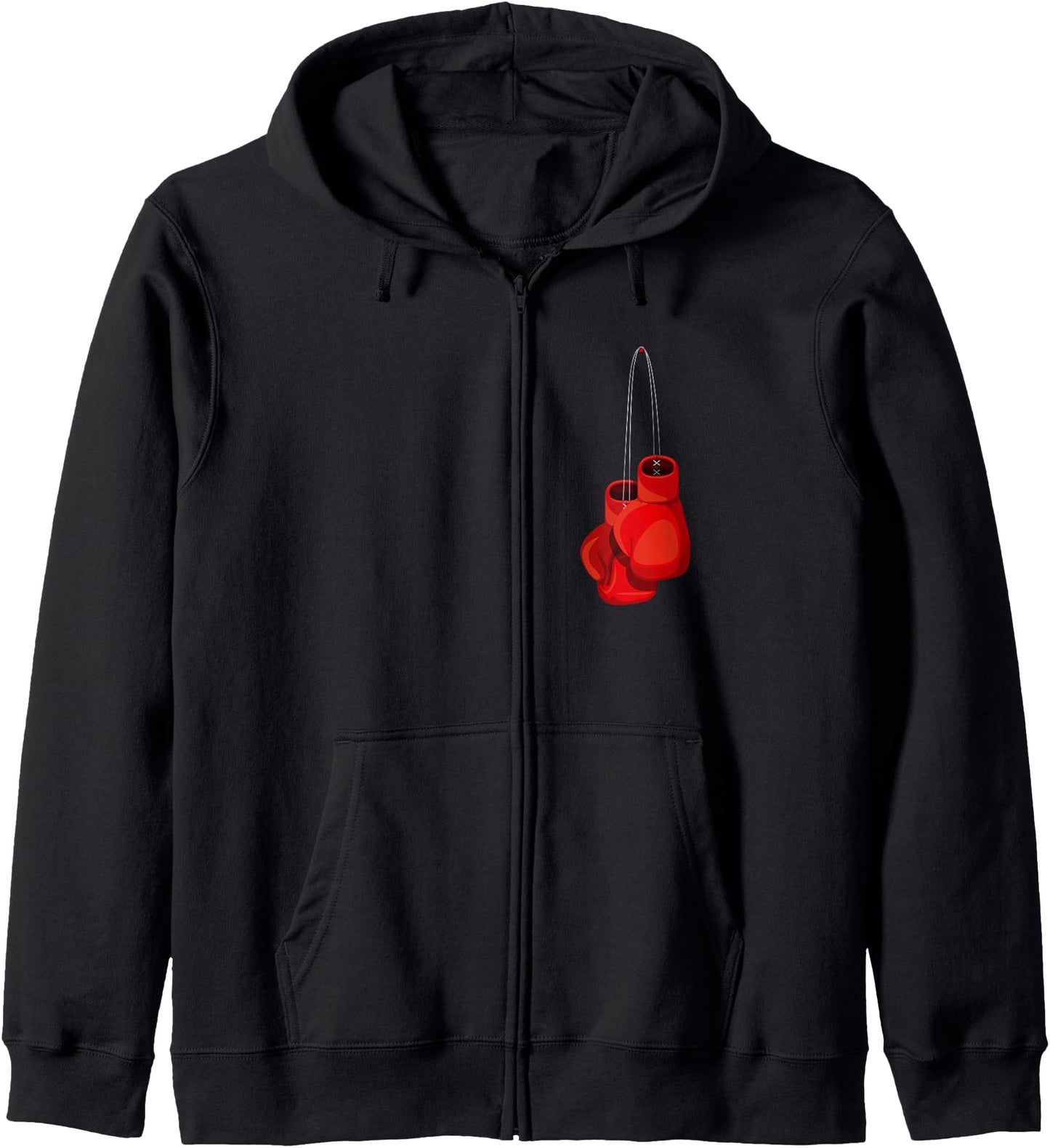 Retro Vintage Boxing Gloves Boxer Boxing Club USA Zip Hoodie