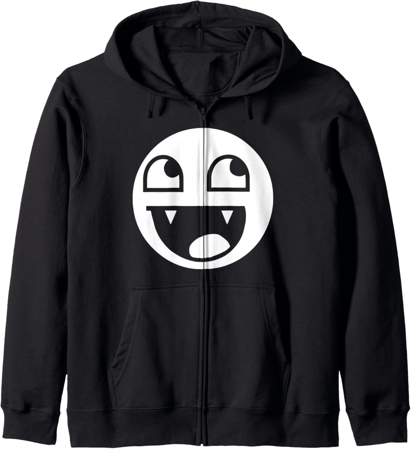 Epic Face Vampire Y2K Streetwear, Emo Zip Hoodie