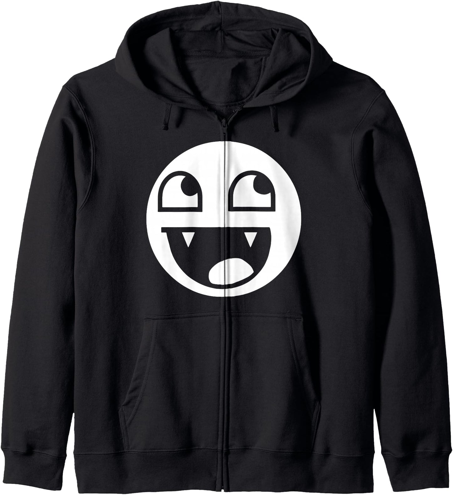Epic Face Vampire Y2K Streetwear, Emo Zip Hoodie