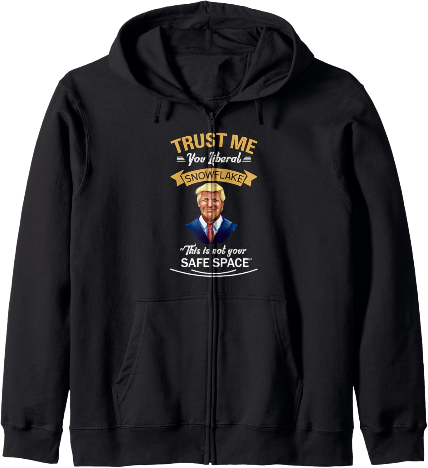 Christmas Political Humor Xmas Saying Pro Trump Anti Biden Zip Hoodie