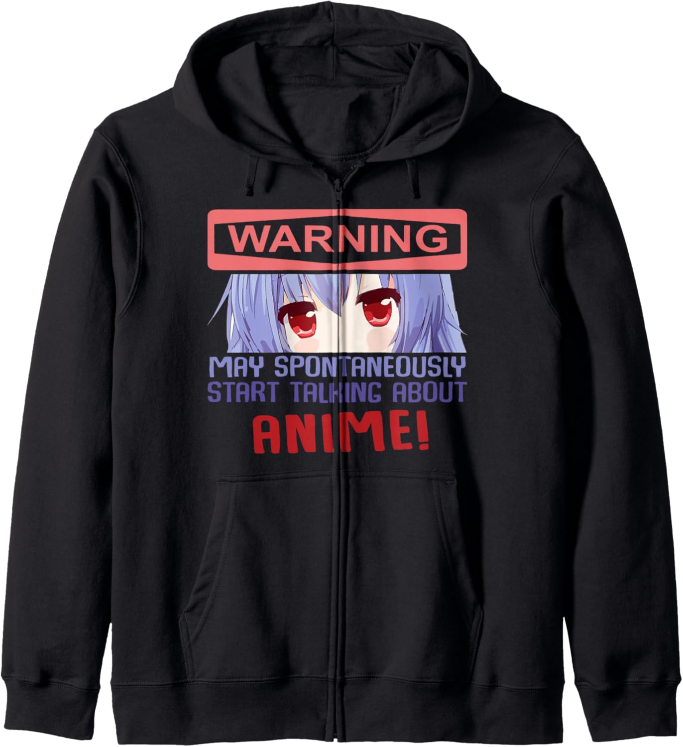 Warning may spontaneously talk about anime Hoodie