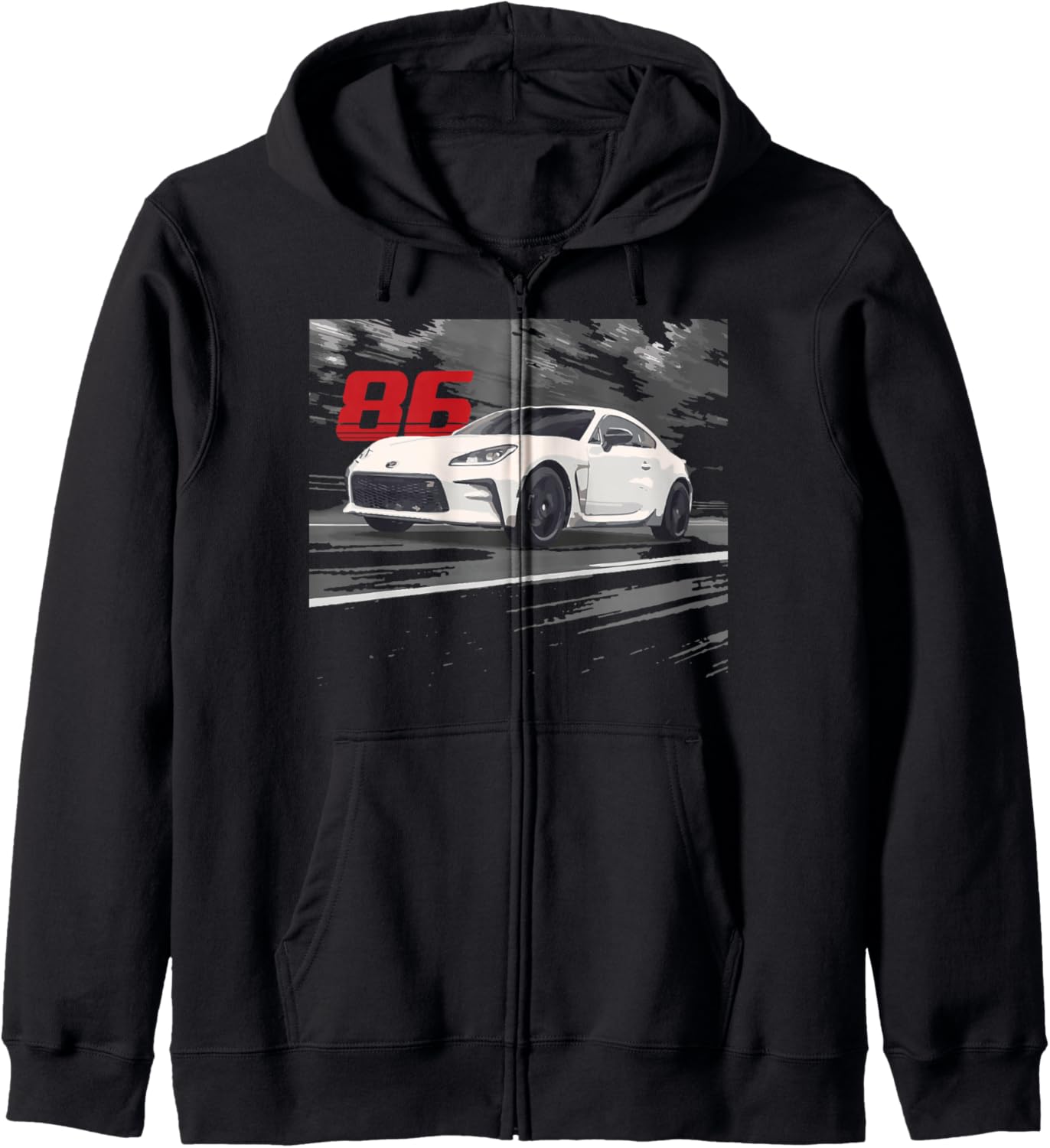 JDM Car Street Drift Race DK Tsuchiya 86 anime Zip Hoodie