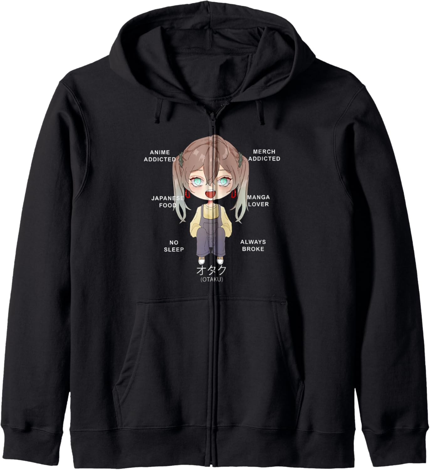 Otaku Anime Girl Hoodie