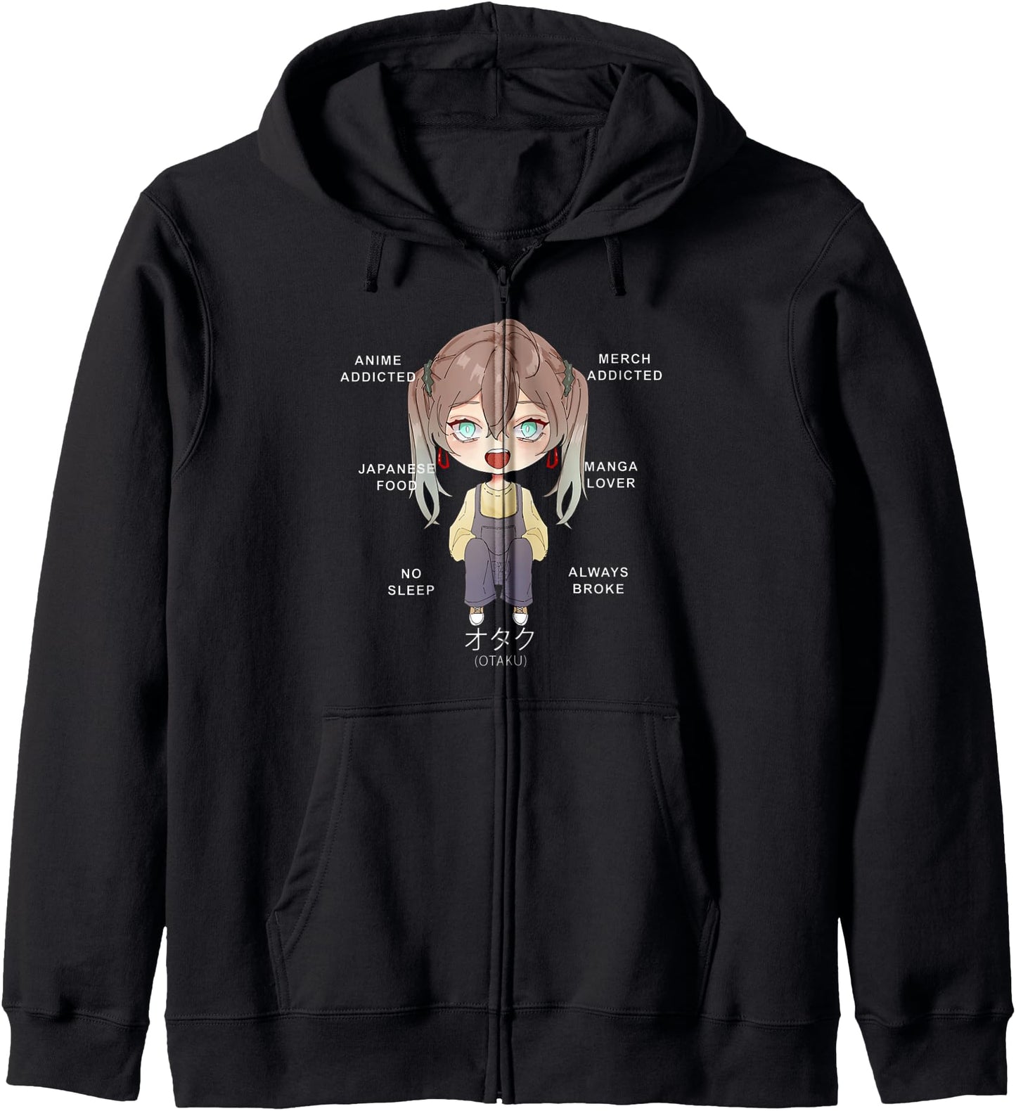 Otaku Anime Girl Hoodie