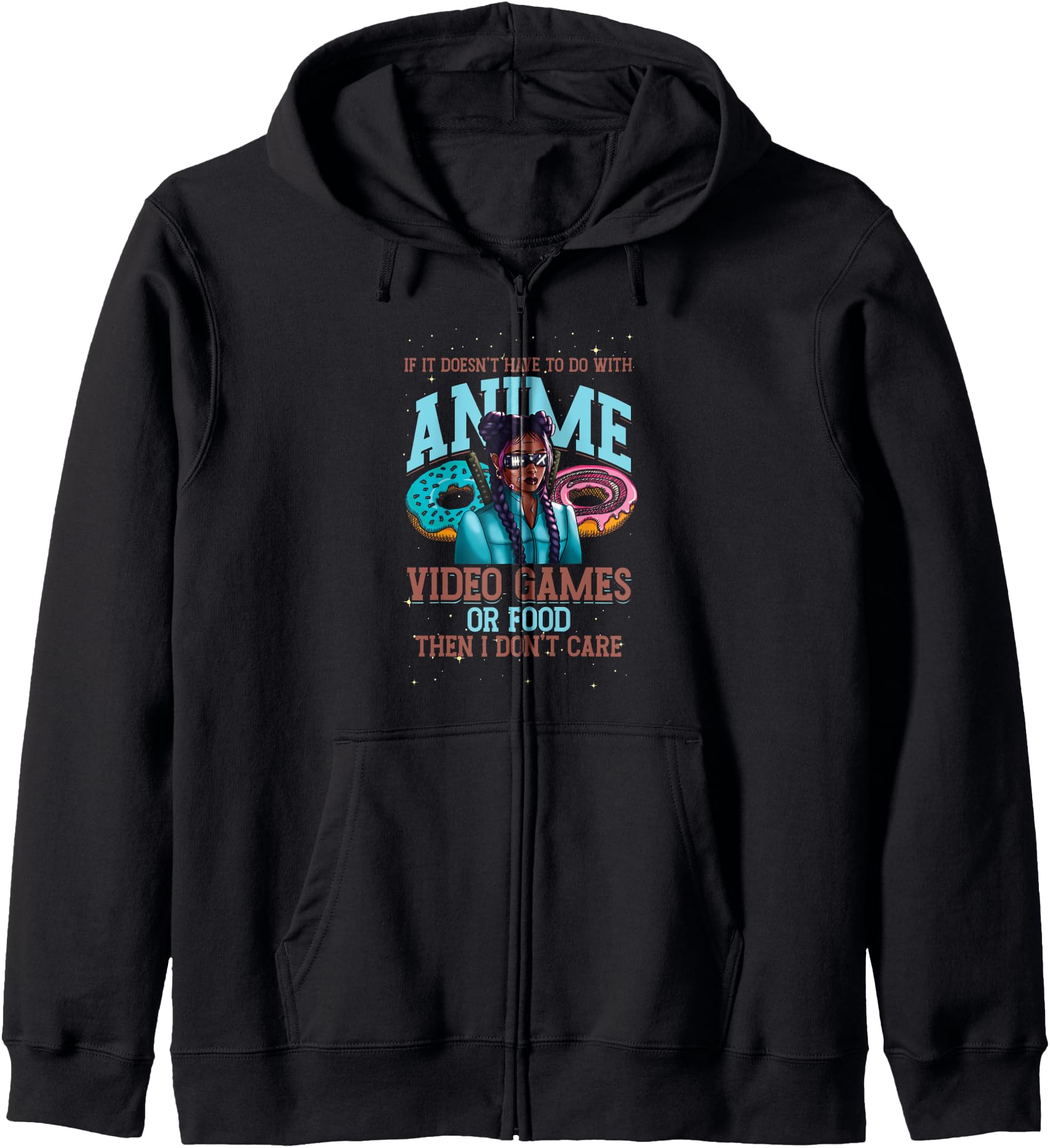 Anime Video Games Food Kawaii Donut Gamer Anime Fan Hoodie