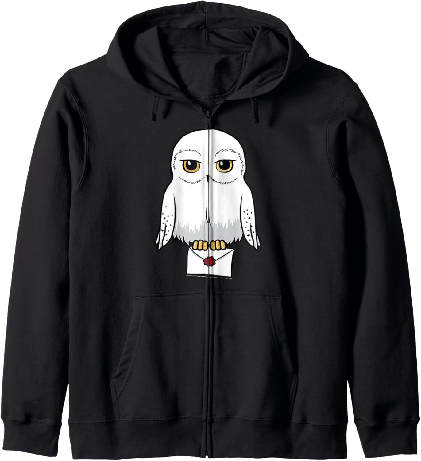 Harry Potter Hedwig Cute Cartoon Portrait Zip Hoodie