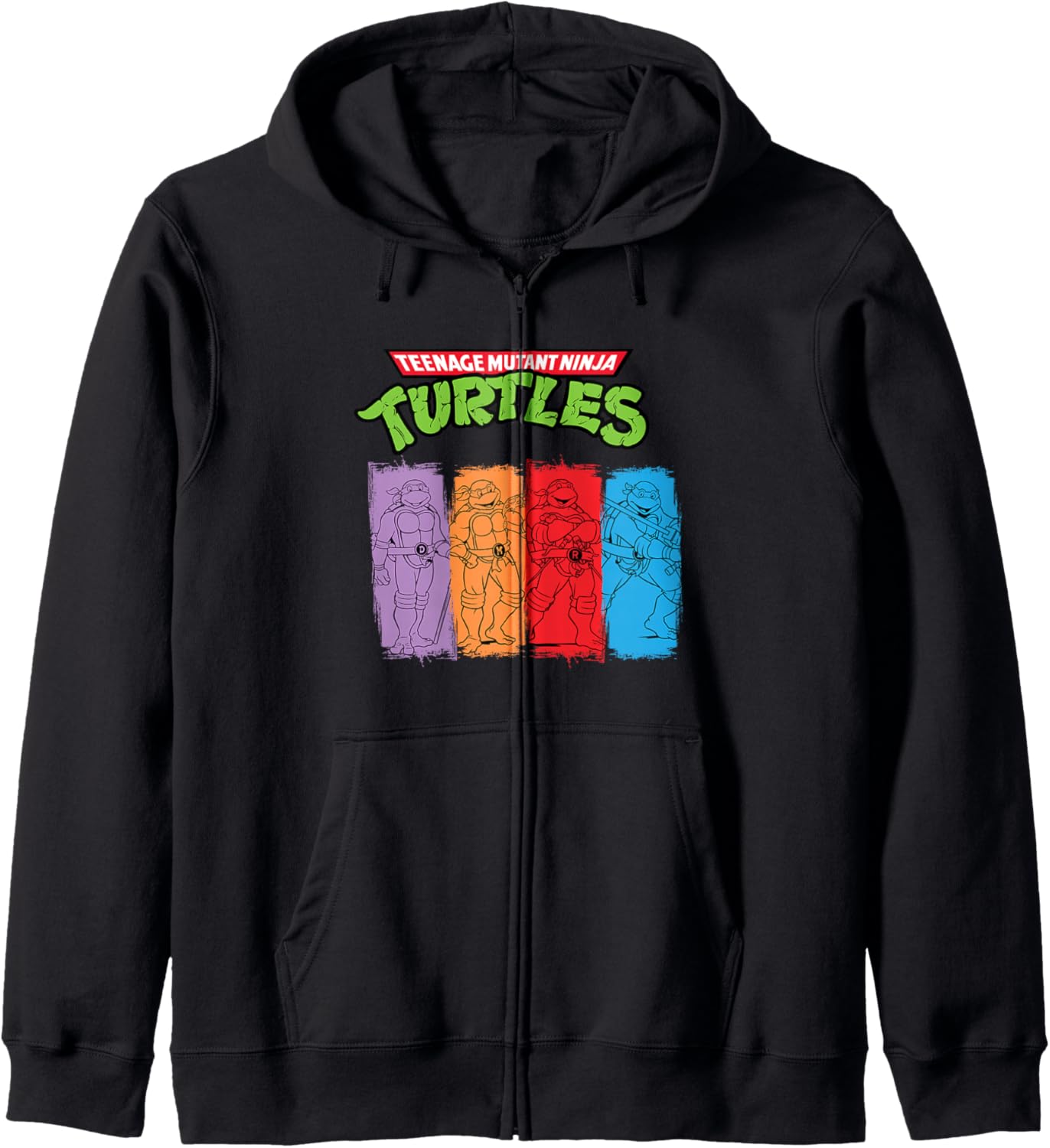 Mademark x Teenage Mutant Ninja Turtles - Original Teenage Mutant Ninja Turtles Classic Retro Vintage Zip Hoodie