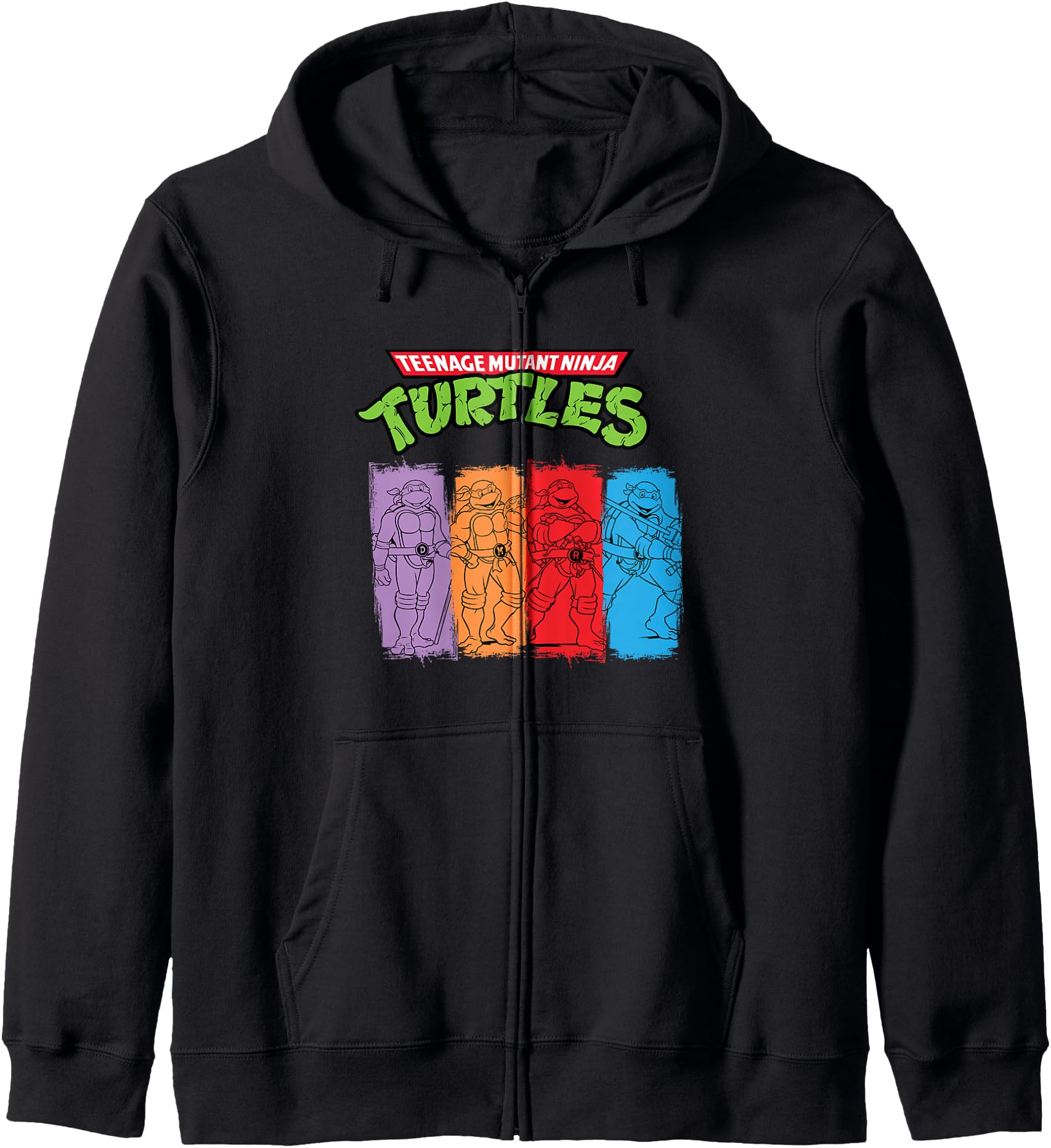 Mademark x Teenage Mutant Ninja Turtles - Original Teenage Mutant Ninja Turtles Classic Retro Vintage Zip Hoodie