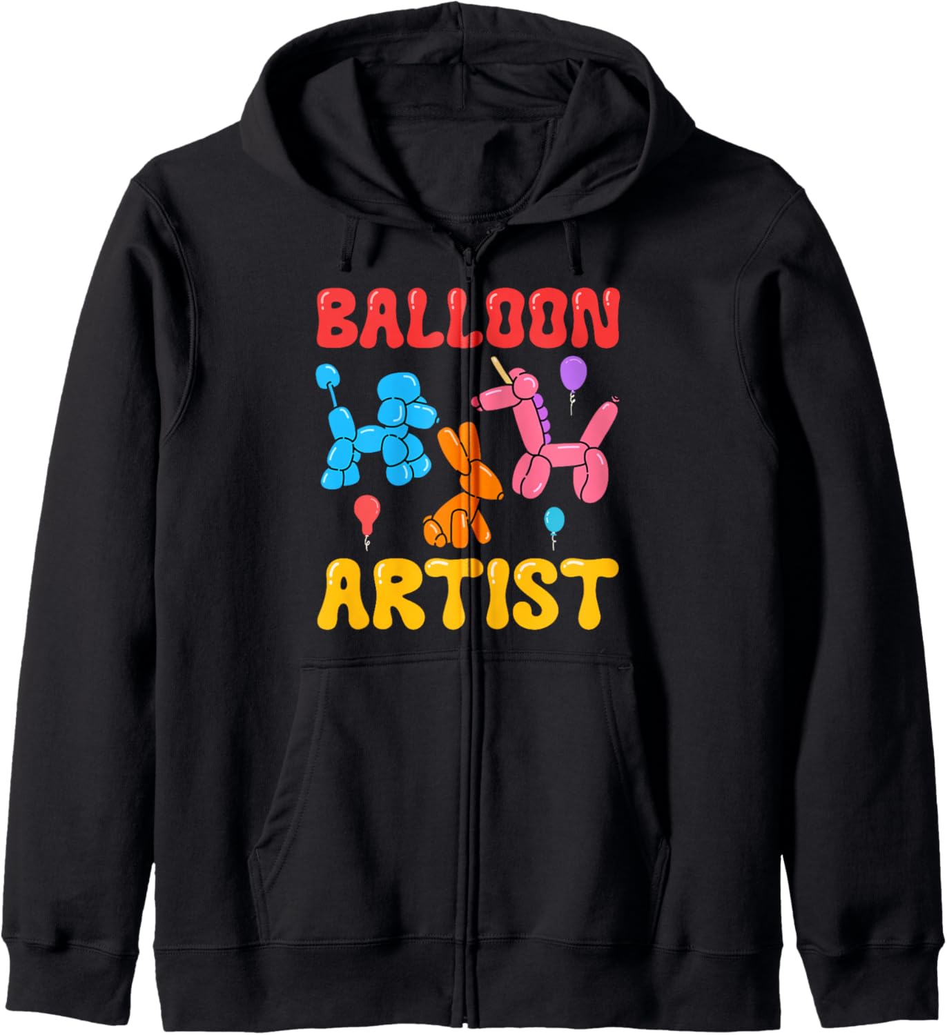 Balloon Artist Animals Zip Hoodie