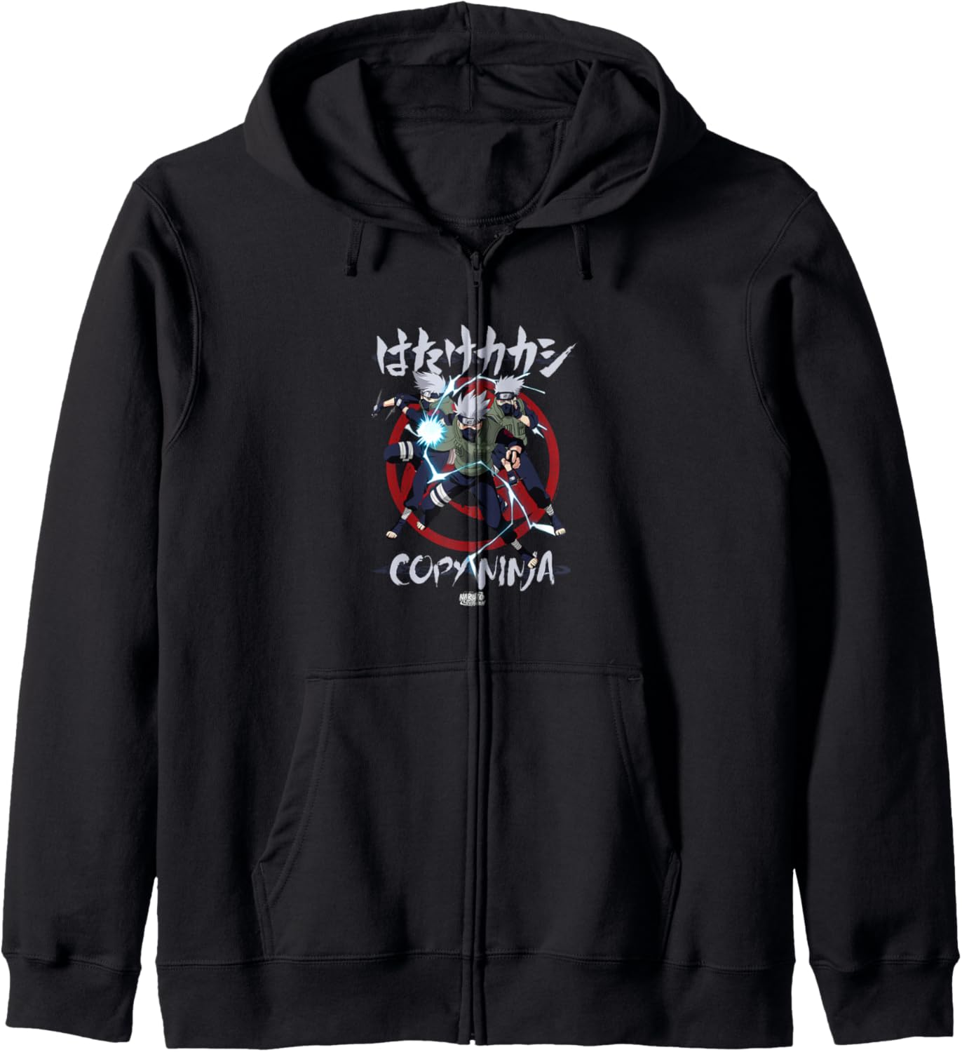 Naruto Shippuden Kakashi Copy Ninja Lightning Anime Zip Hoodie