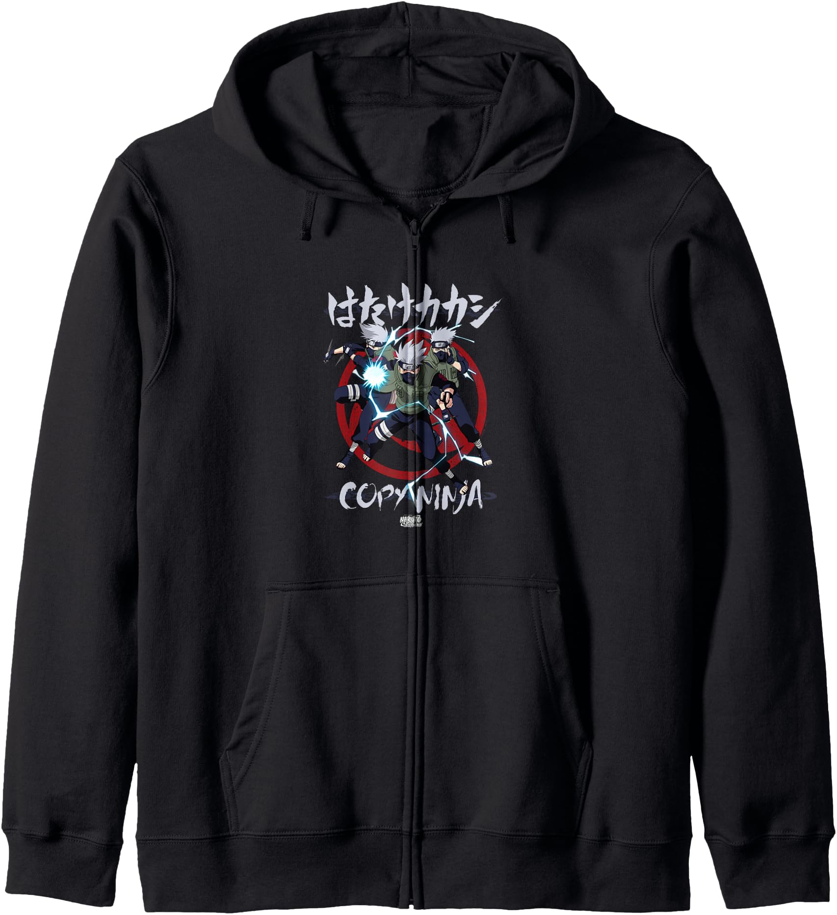 Naruto Shippuden Kakashi Copy Ninja Lightning Anime Hoodie