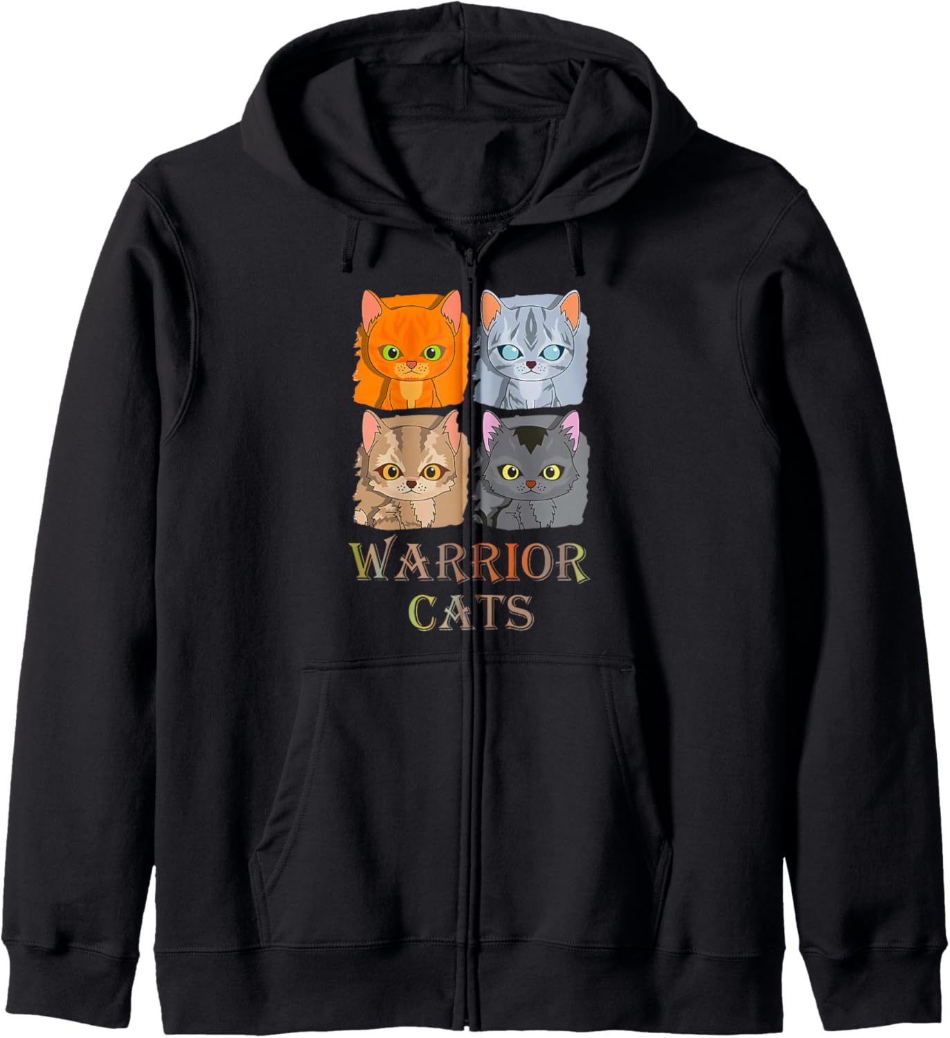 Warrior Cats Graphic Tee Lovers Zip Hoodie