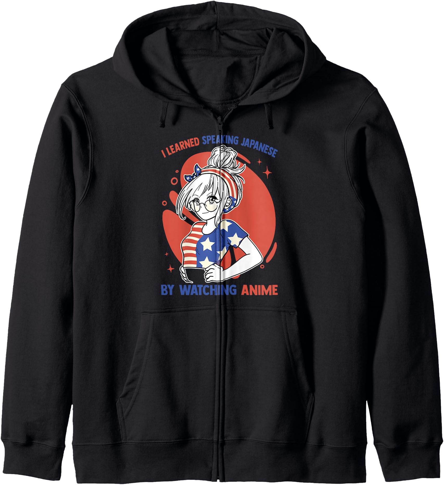 Kawaii Otaku - I Learned Speaking Japanese By Watching Anime Hoodie