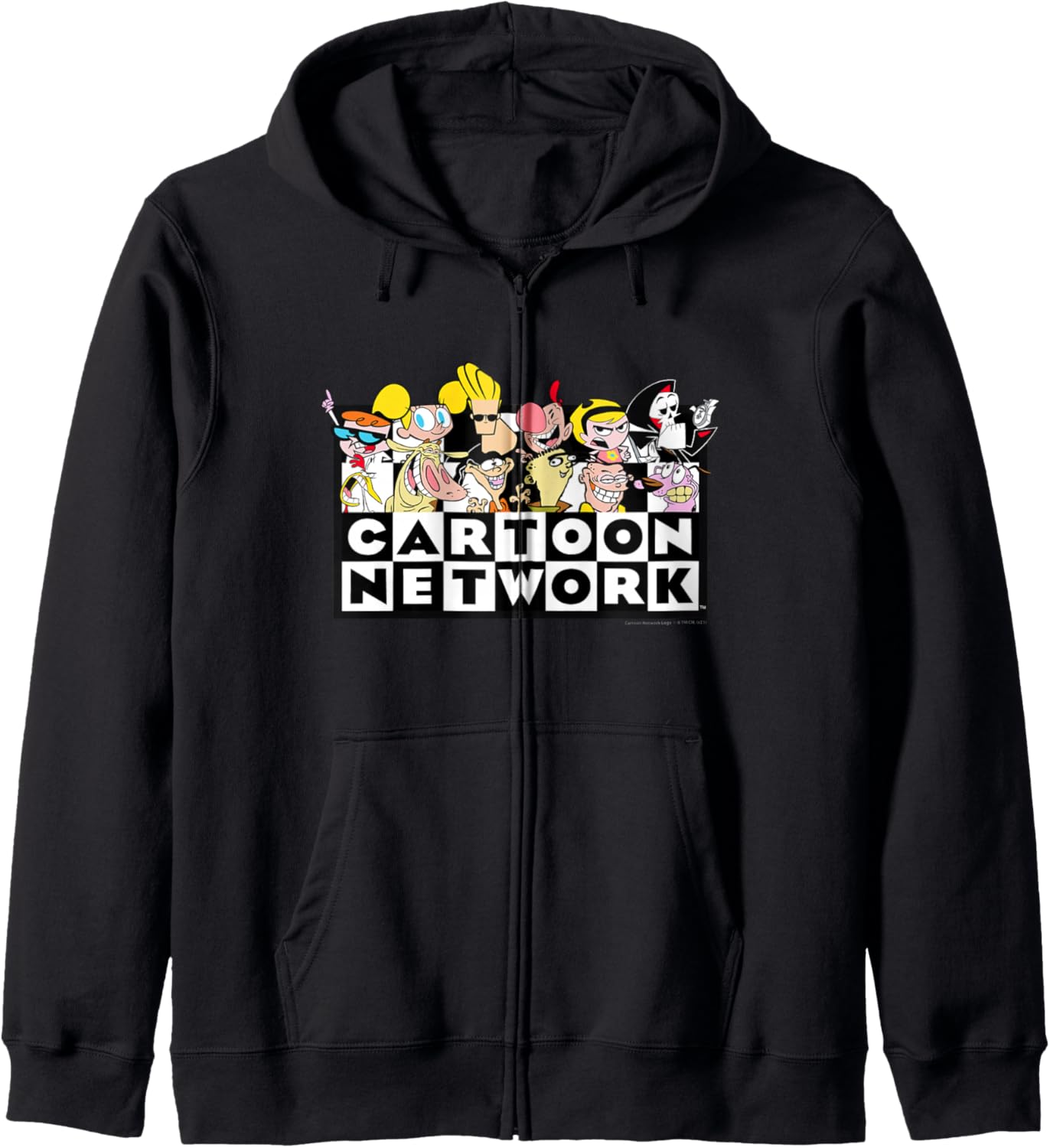 Cartoon Network logo with characters Zip Hoodie