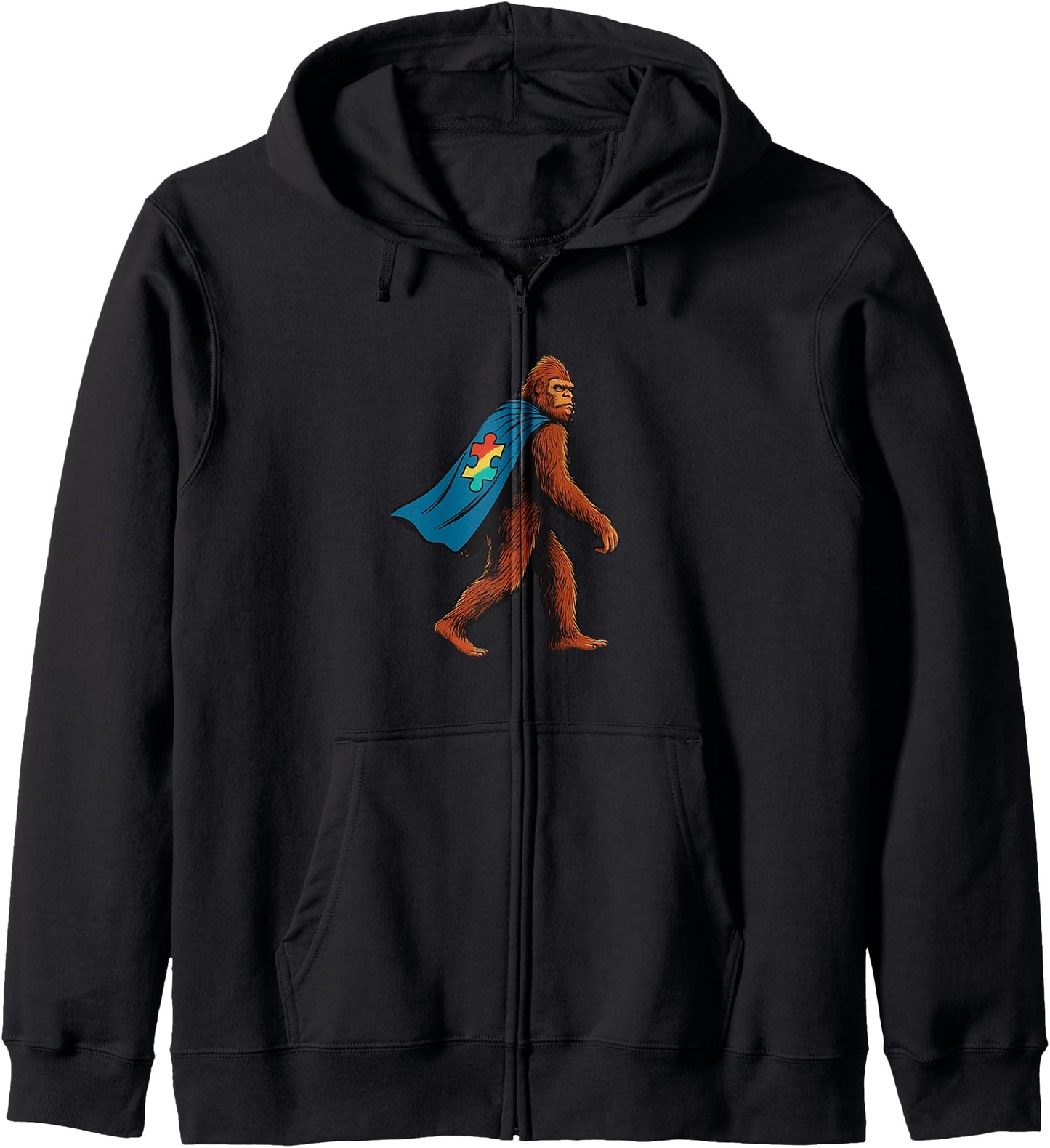 Spectrum Hero Bigfoot Cape Character Zip Hoodie