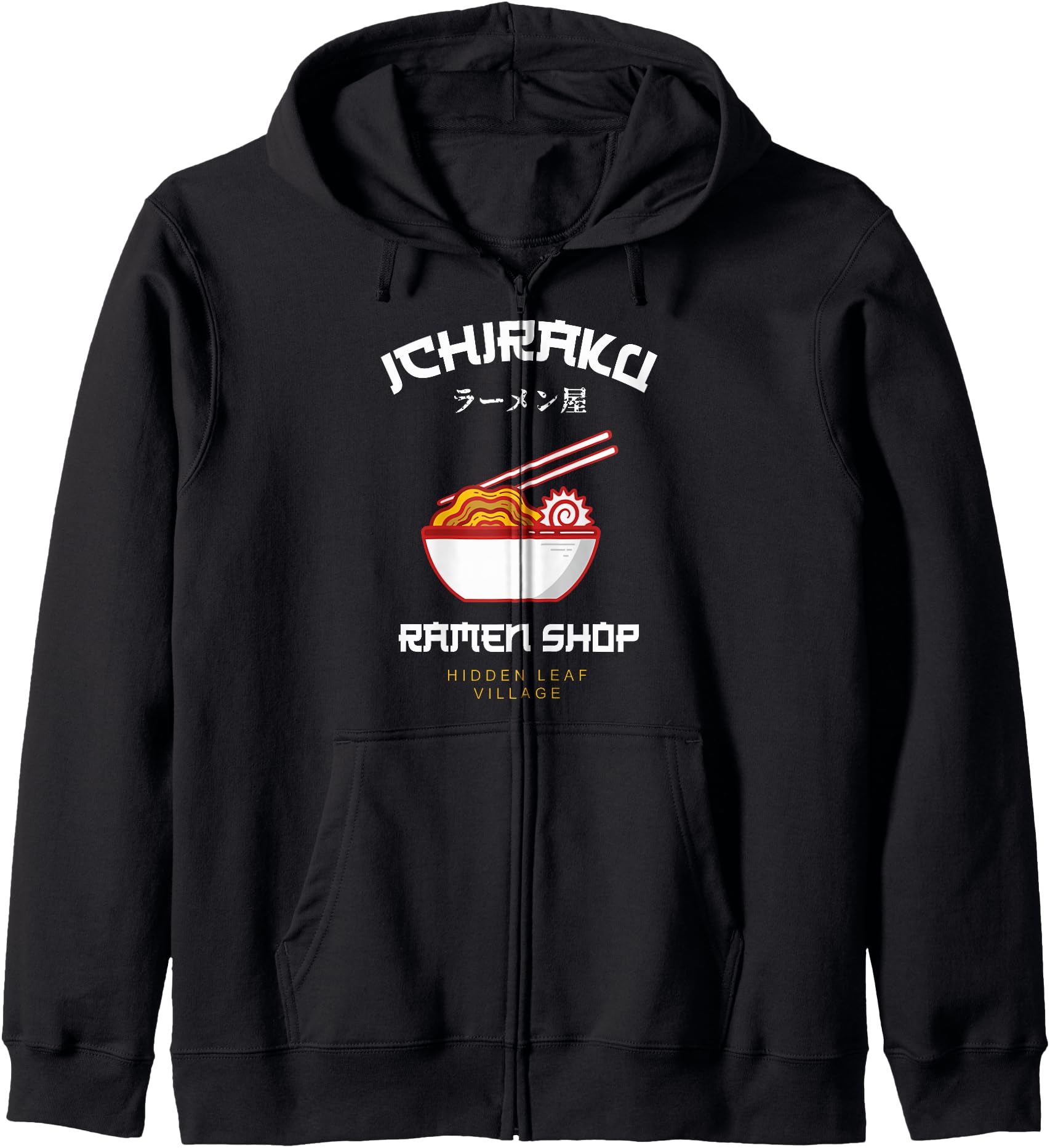 Ichiraku Ramen Shop Hidden Leaf Village Japanese Anime Zip Hoodie