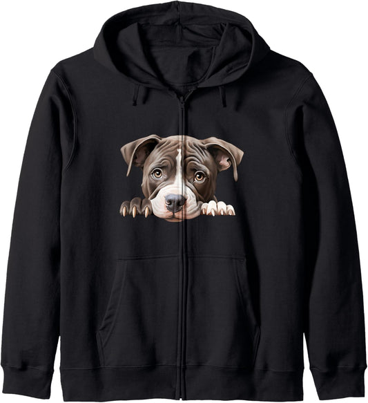 American Pit Bull Pride: Unleashing Style and Strength Zip Hoodie