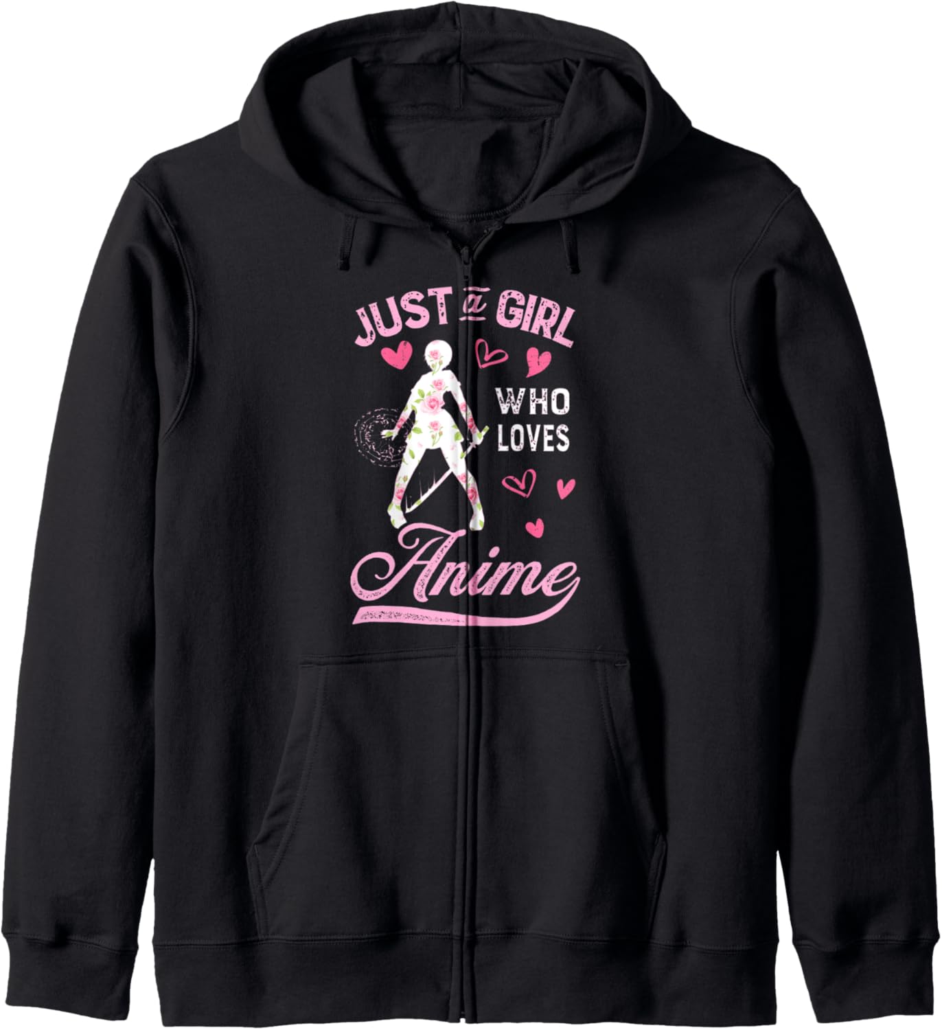 Just A Girl Who Loves Anime for Teen Girls Anime Merch Hoodie