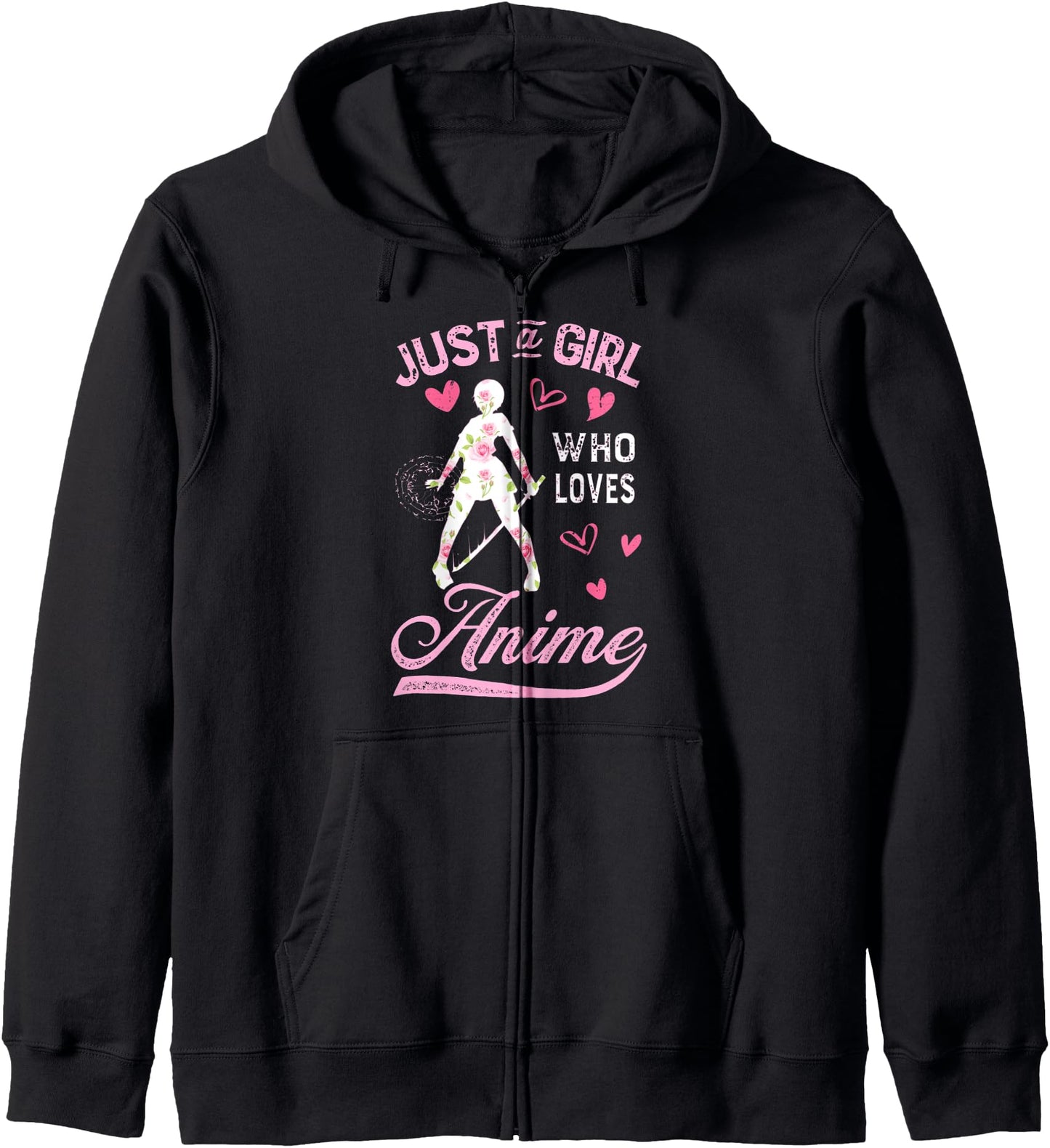 Just A Girl Who Loves Anime for Teen Girls Anime Merch Hoodie