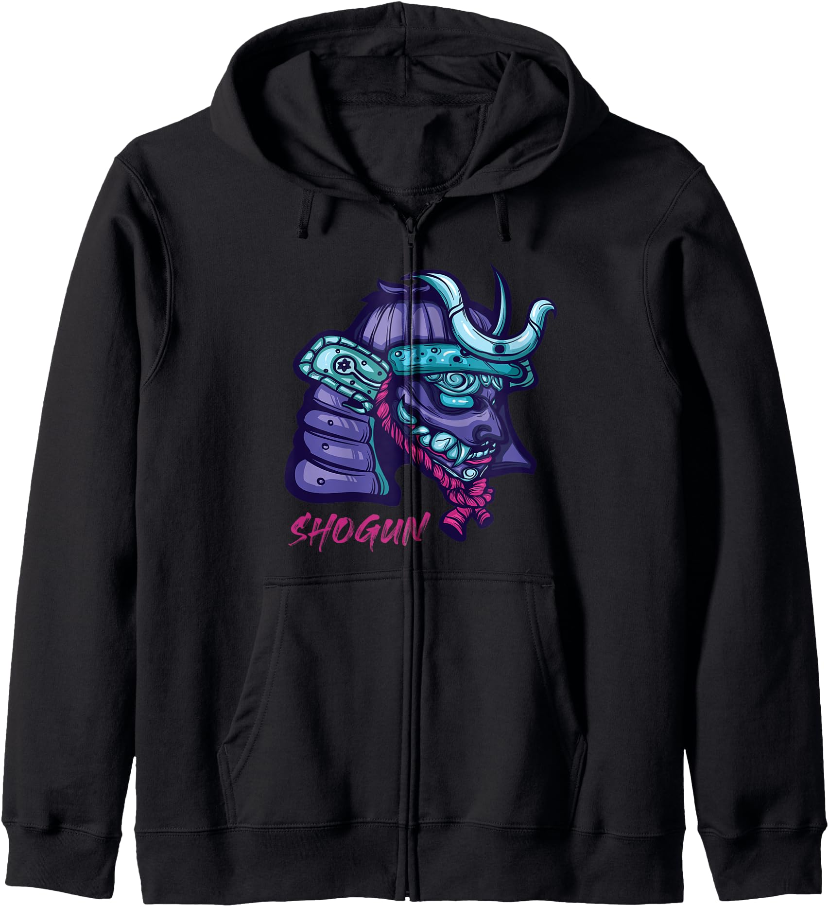 Shogun Samurai Warrior Japanese Bushido Zip Hoodie