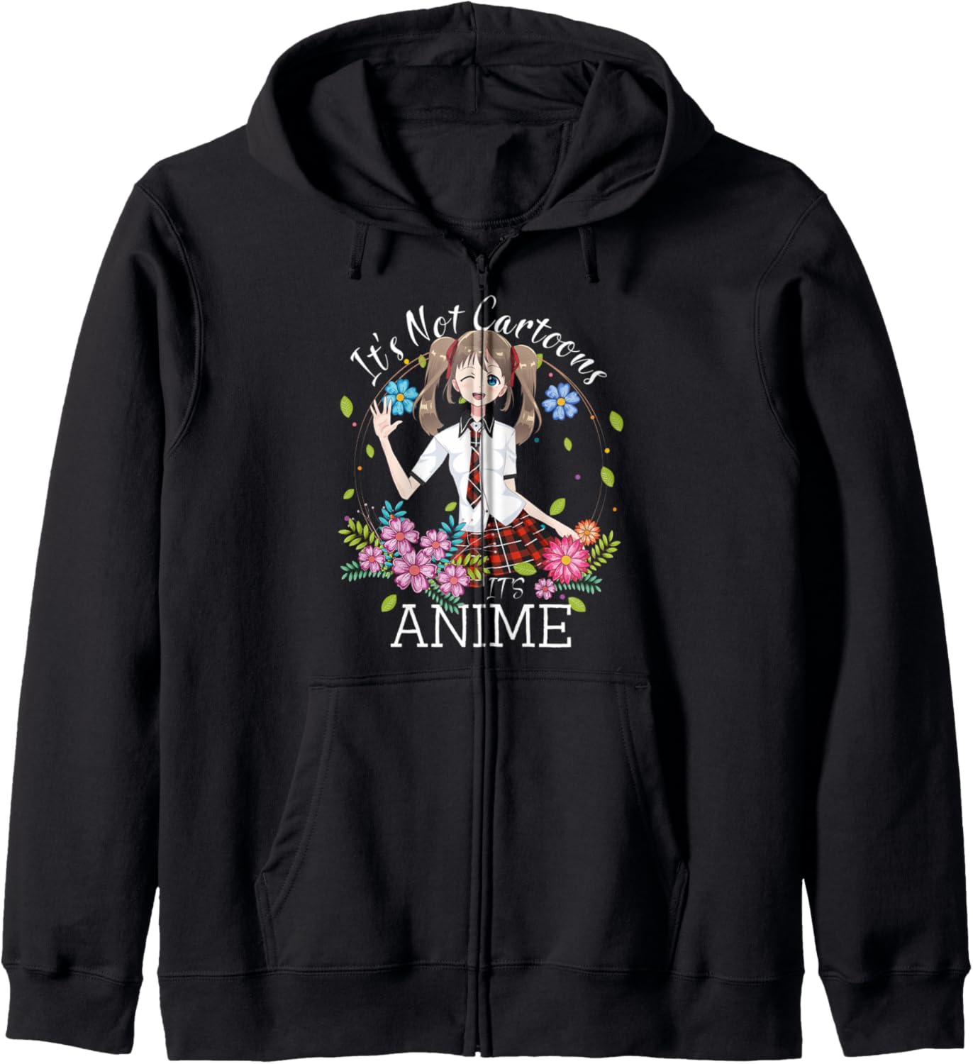 It's Not Cartoons It's Anime Girl Manga Lover Anime Merch Hoodie