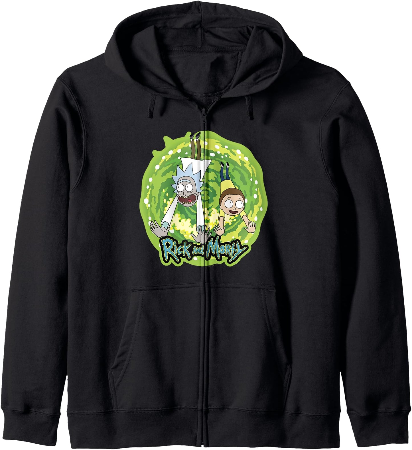 Rick And Morty Portal Logo Zip Hoodie
