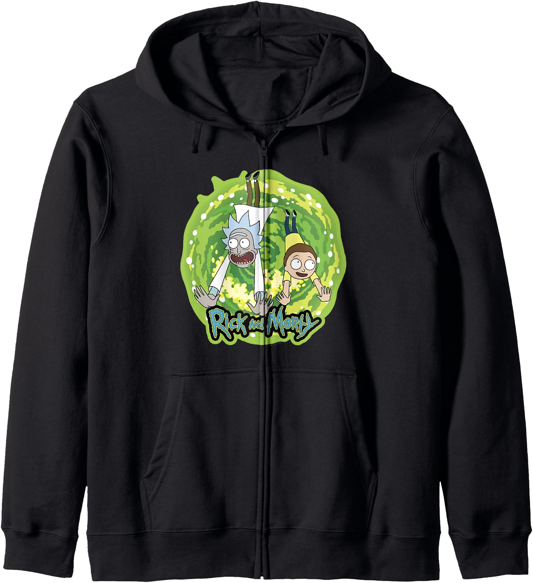 Rick And Morty Portal Logo Zip Hoodie