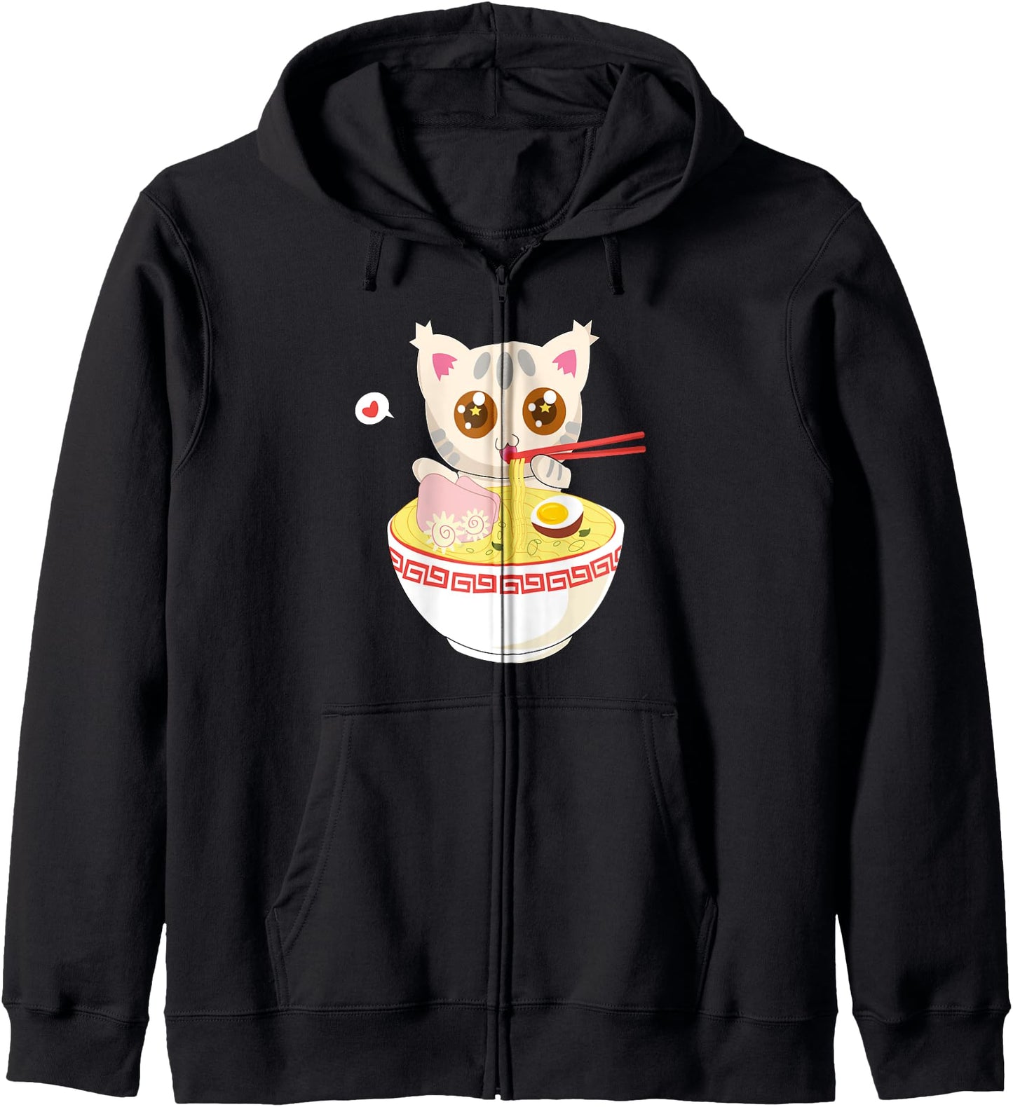 Cute Ramen Cat Korean Clothes Teen Girls Japanese Korean Hoodie