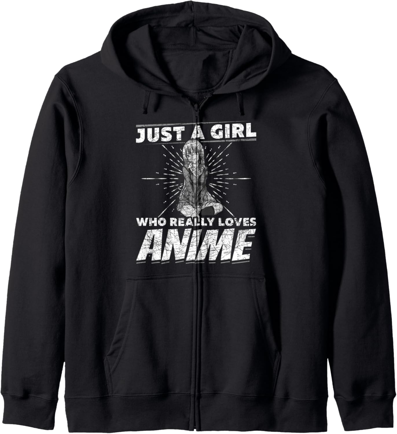 Otaku Women Kawaii Manga Just A Girl Who Really Loves Anime Hoodie