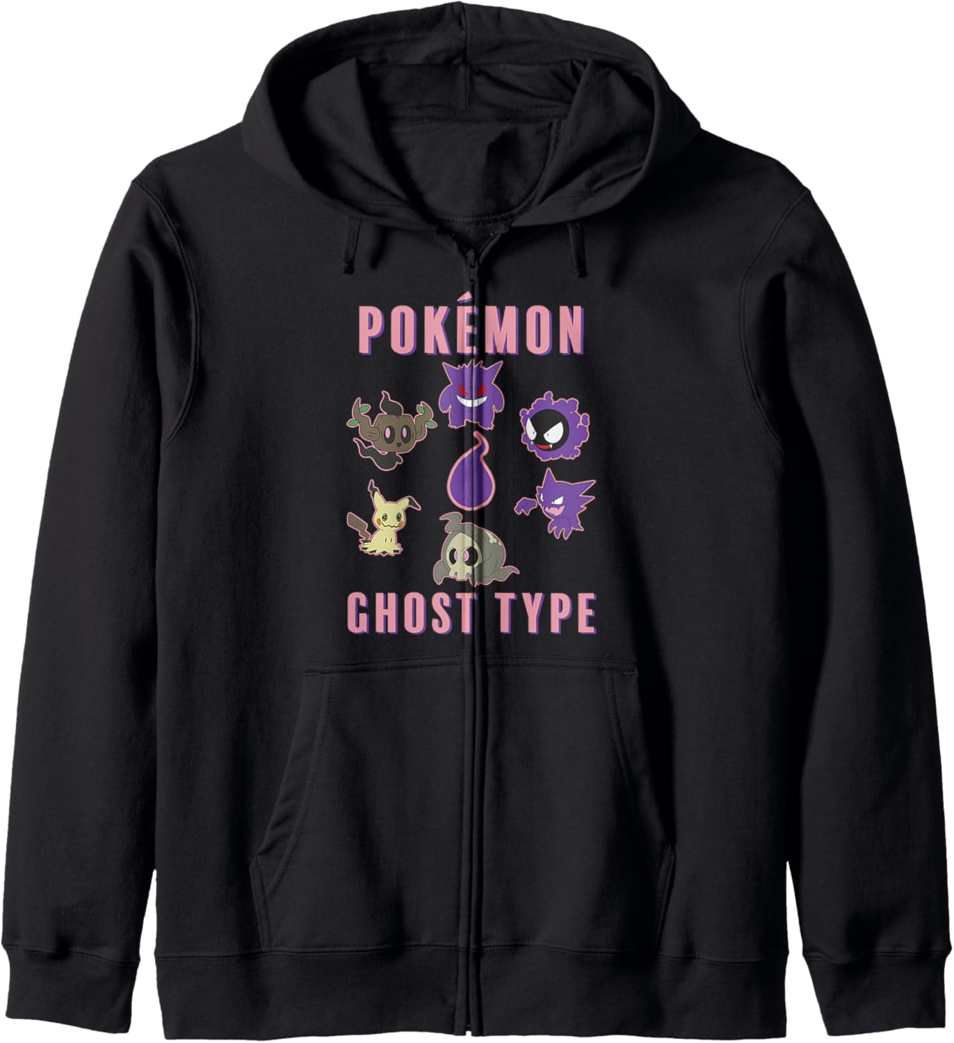 Pokémon Group Shot Ghost Type Collage Zip Hoodie