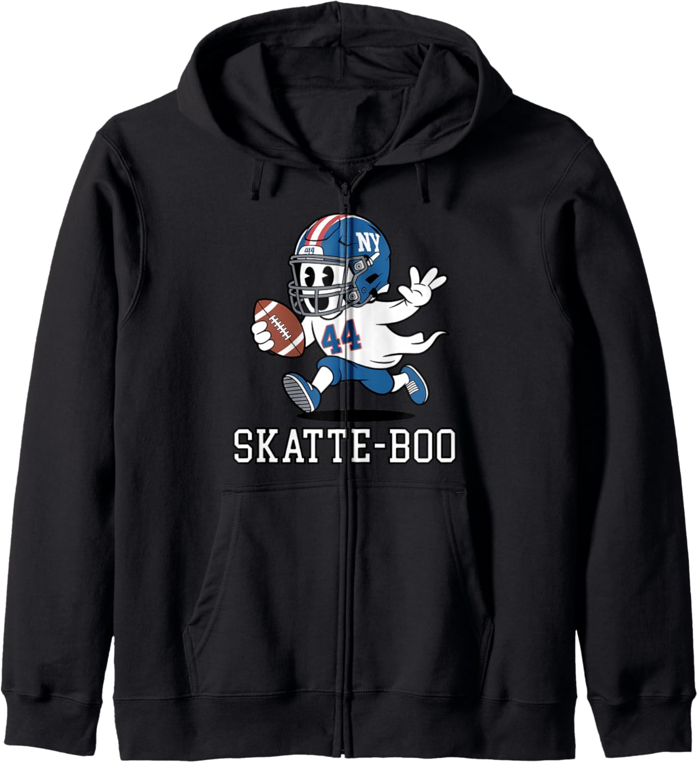 Cam Skattebo Skatte-Boo Ghost Halloween Costume Fun Nights Zip Hoodie