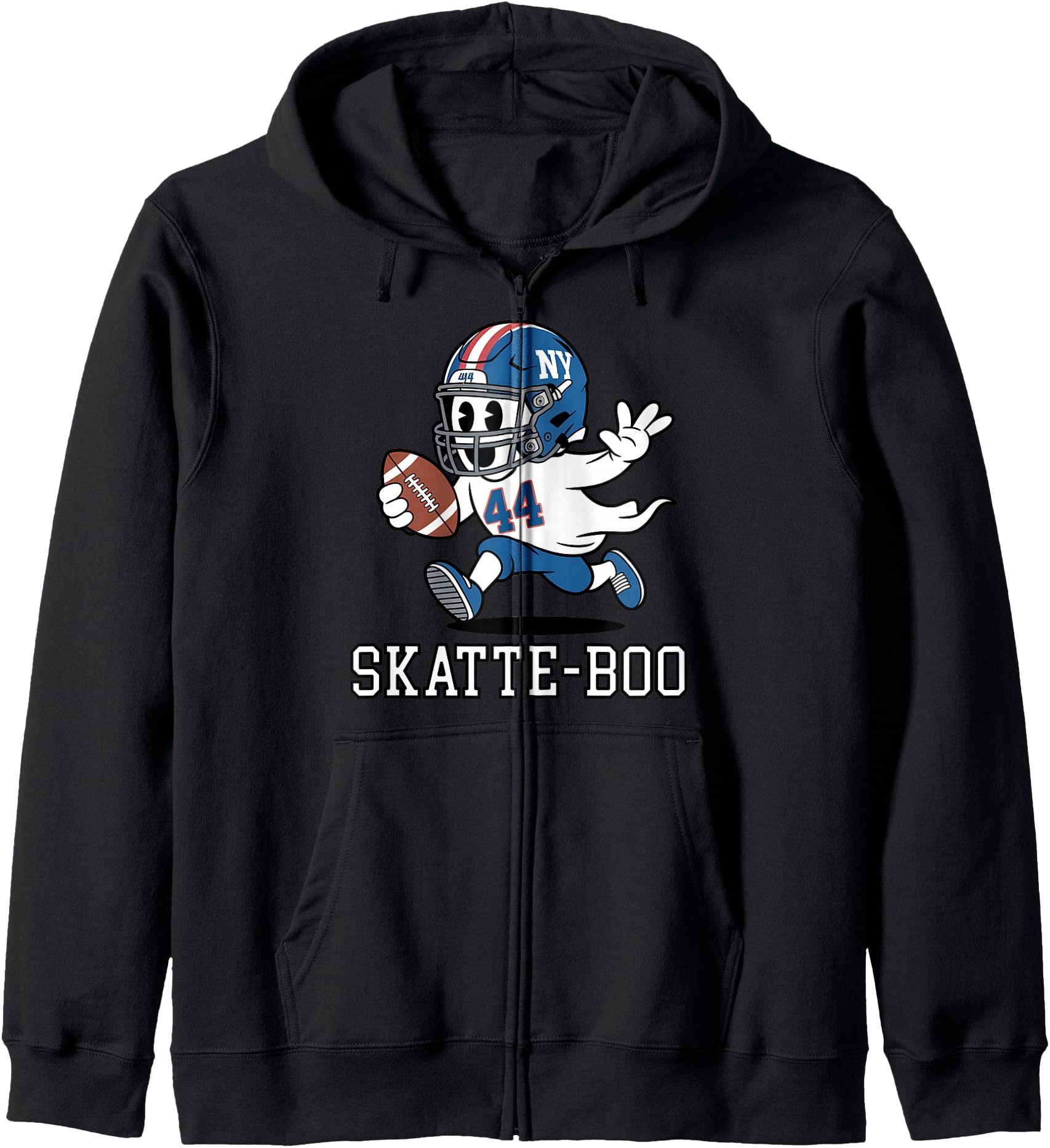 Cam Skattebo Skatte-Boo Ghost Halloween Costume Fun Nights Zip Hoodie
