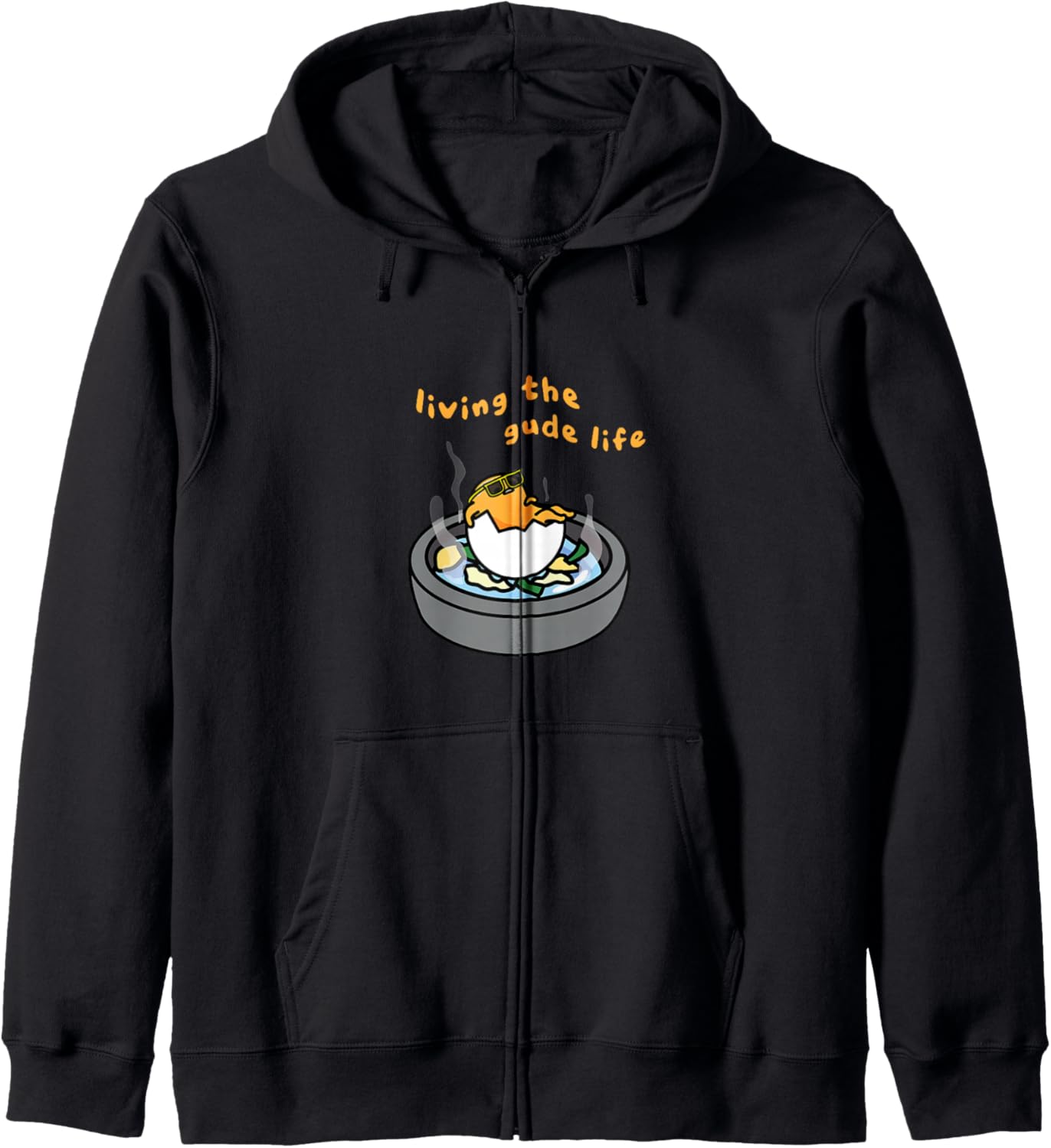 Living the Gude Life Ramen featuring Gudetama Zip Hoodie