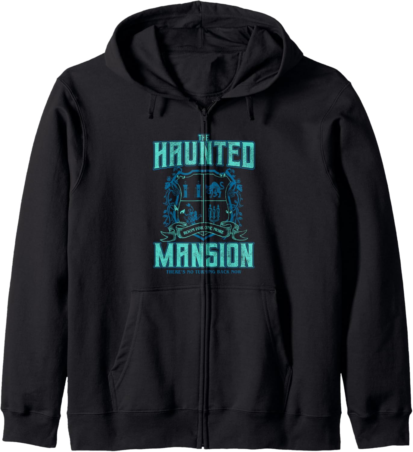 The Haunted Mansion Room For One More Collegiate Retro Logo Zip Hoodie