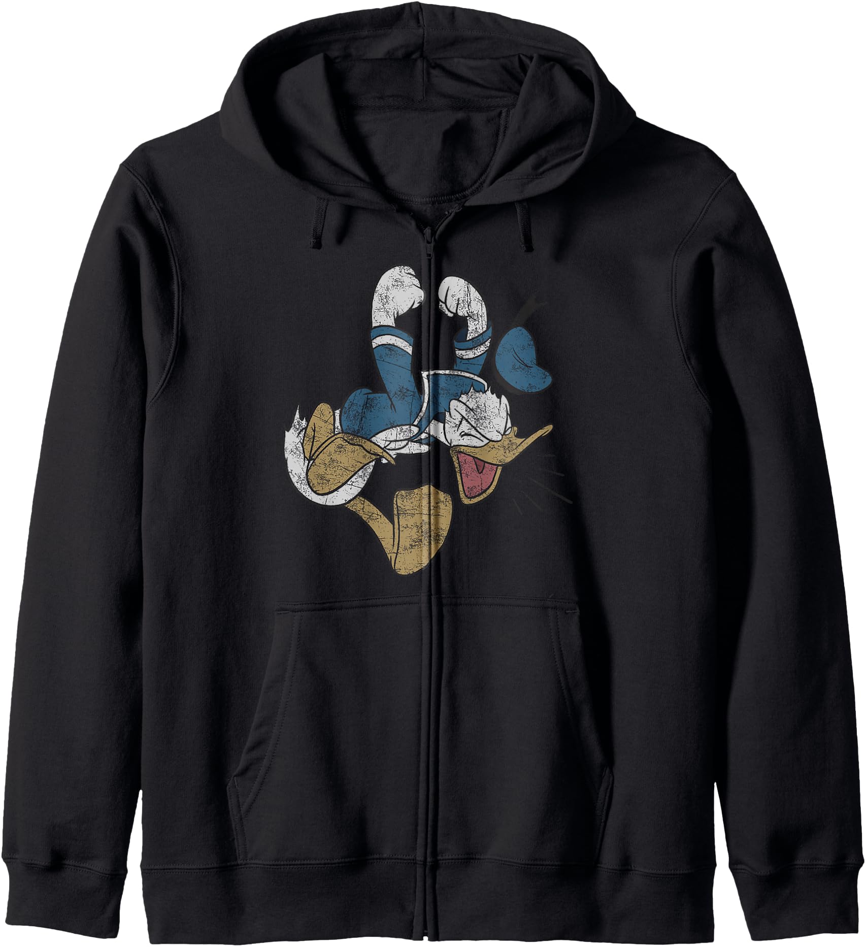 Disney Mickey And Friends Donald Duck Shouting Zip Hoodie