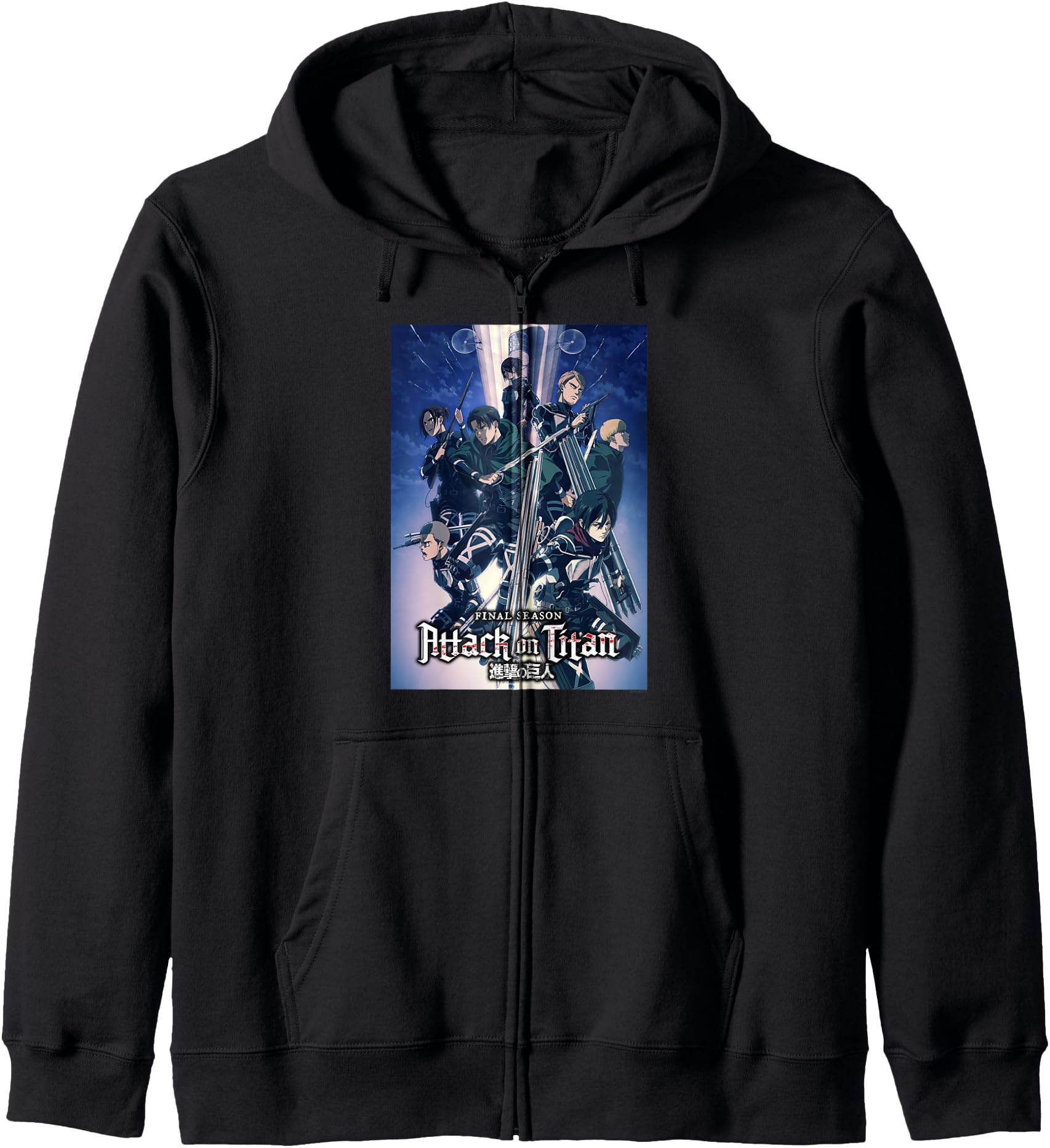 Attack on Titan Season 4 Colorful Key Art with Logo Anime Hoodie