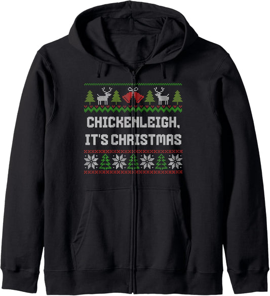 Chickenleigh it's Christmas Zip Hoodie