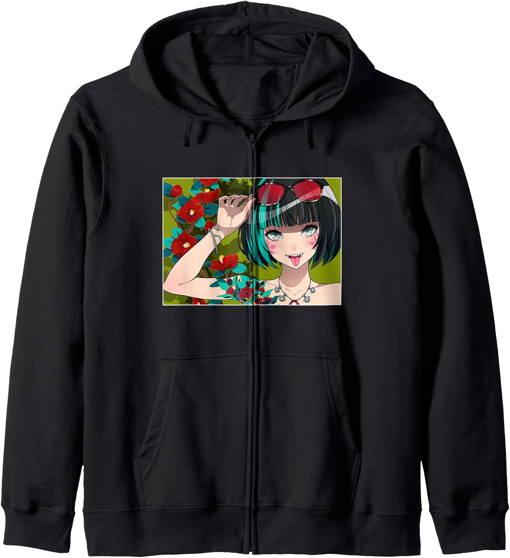 Anime Girl Japanese Aesthetic anime Otaku Hoodie