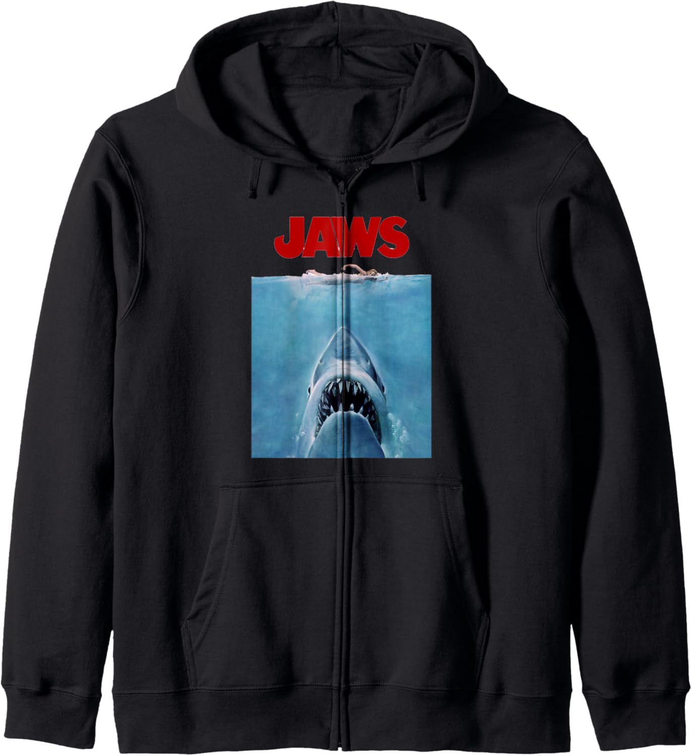 Jaws Oversize Poster Zip Hoodie