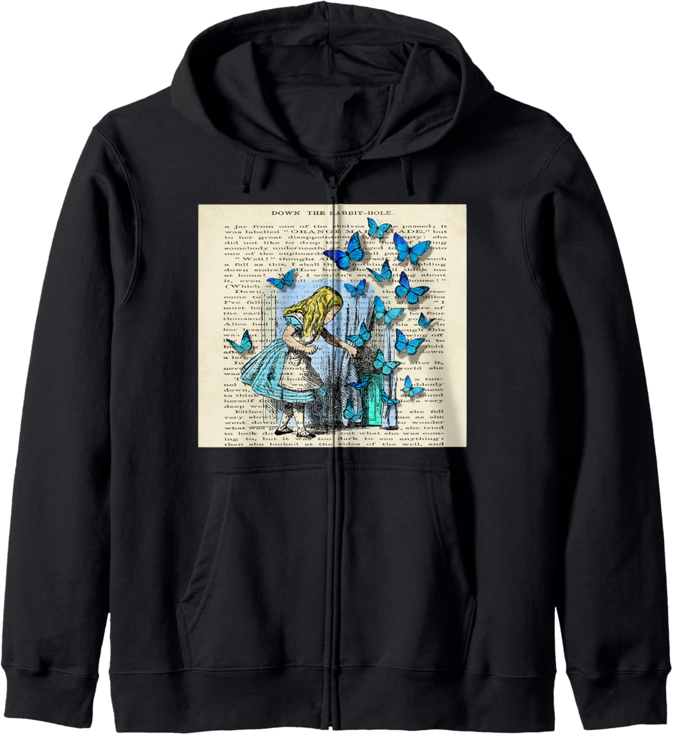 The Key To Wonderland - Alice in Wonderland Zip Hoodie