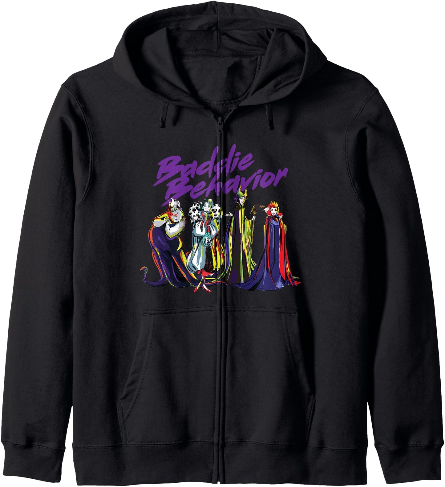 Disney Villains Baddie Behavior Zip Hoodie